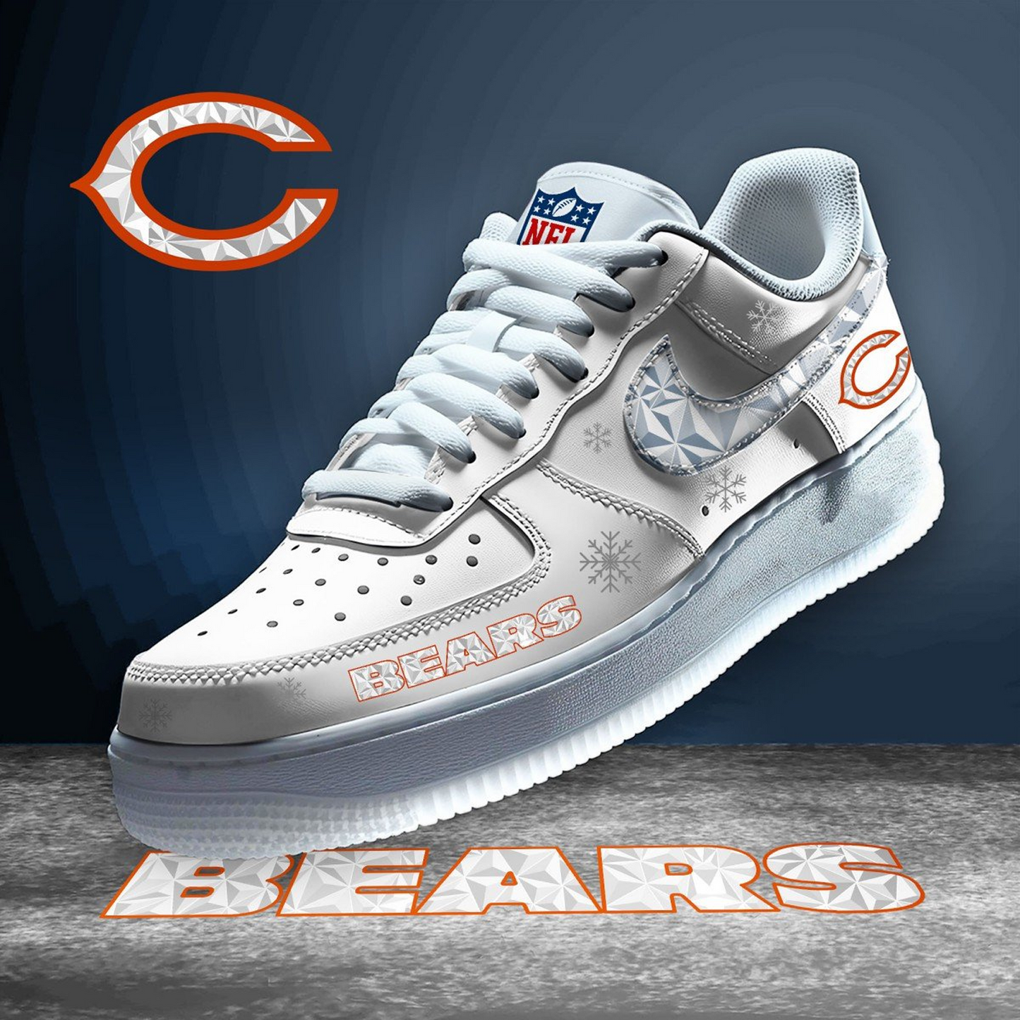 CHI x NFL Diamond Air Sneaker - Limited Edition DatND DVT