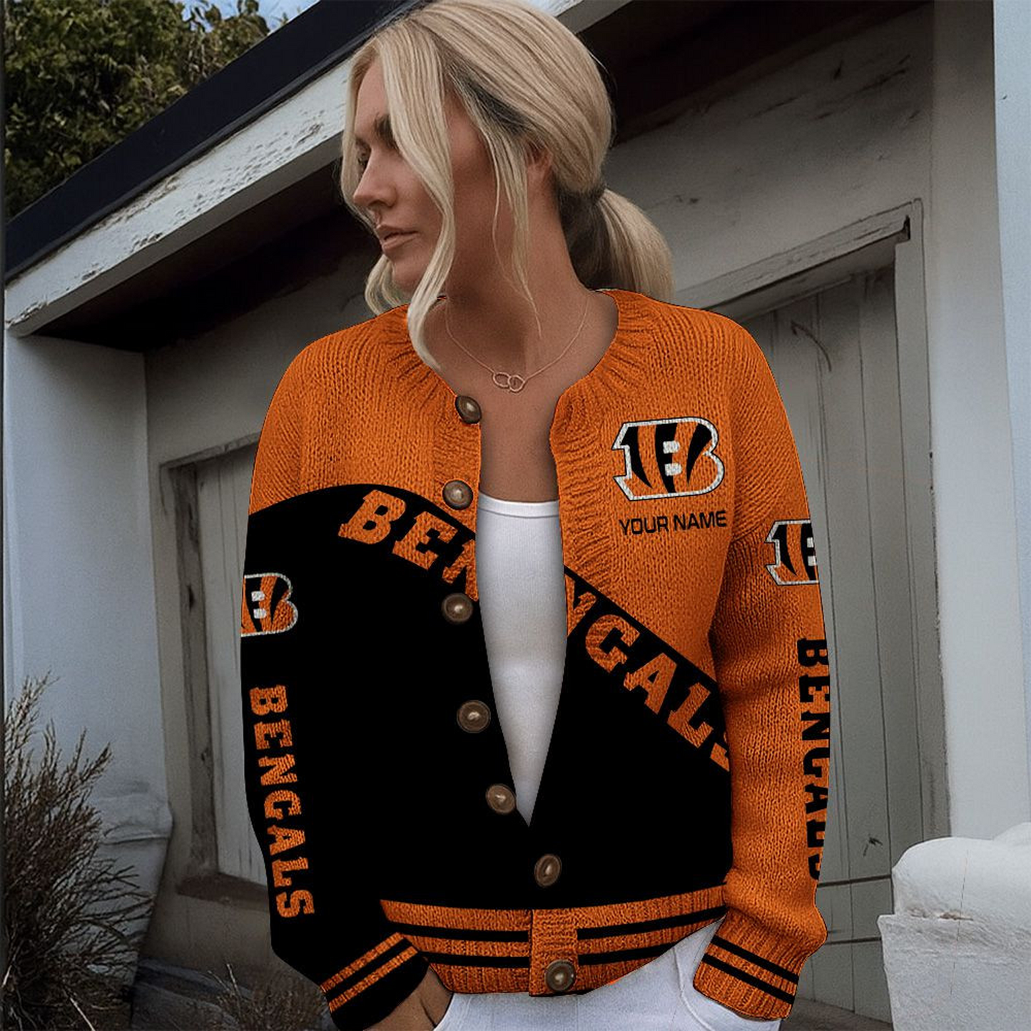 CIN x NFL Knitted Cardigan DATND TANTD