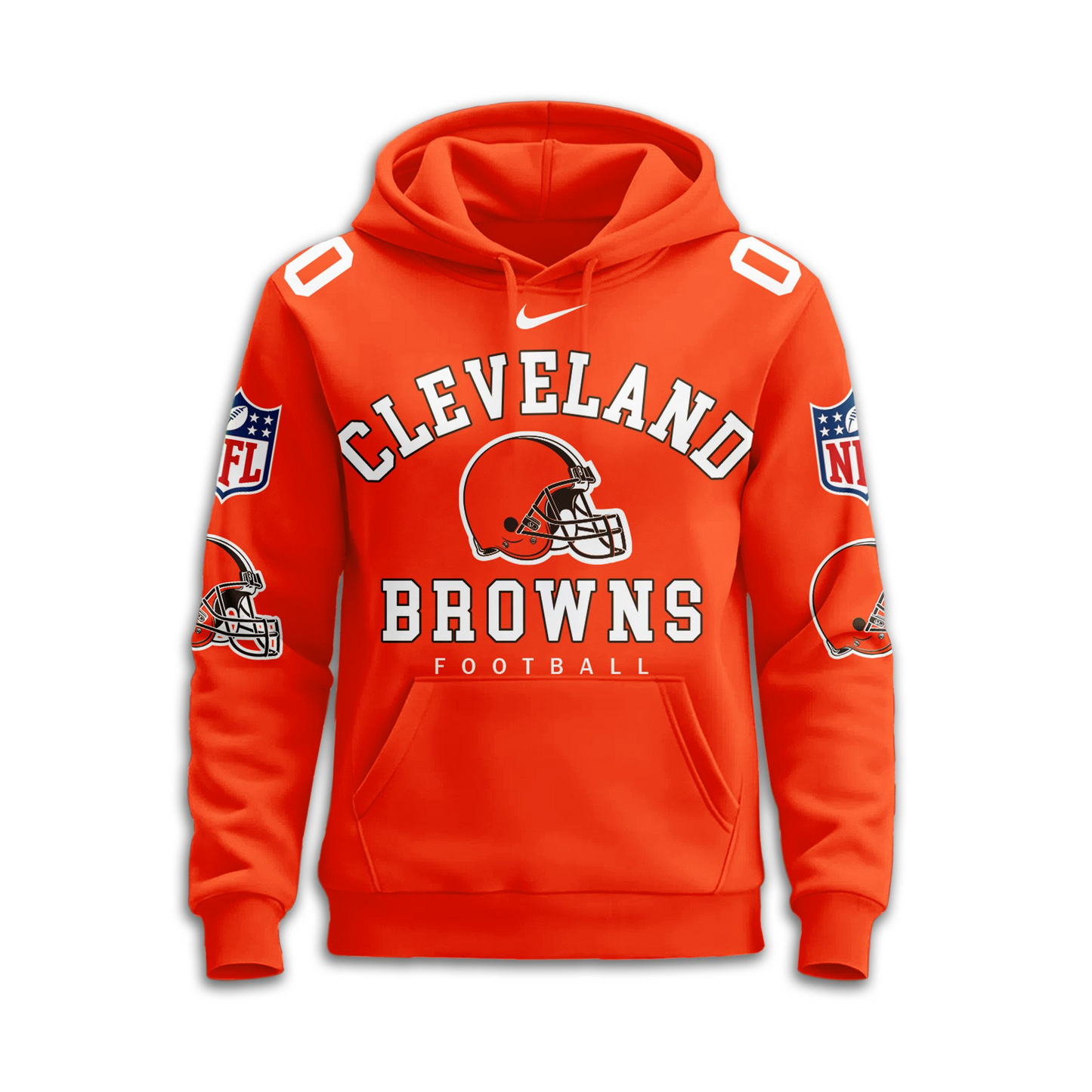 CLE Premium NFL Custom Game Day Hoodie DDT NTL