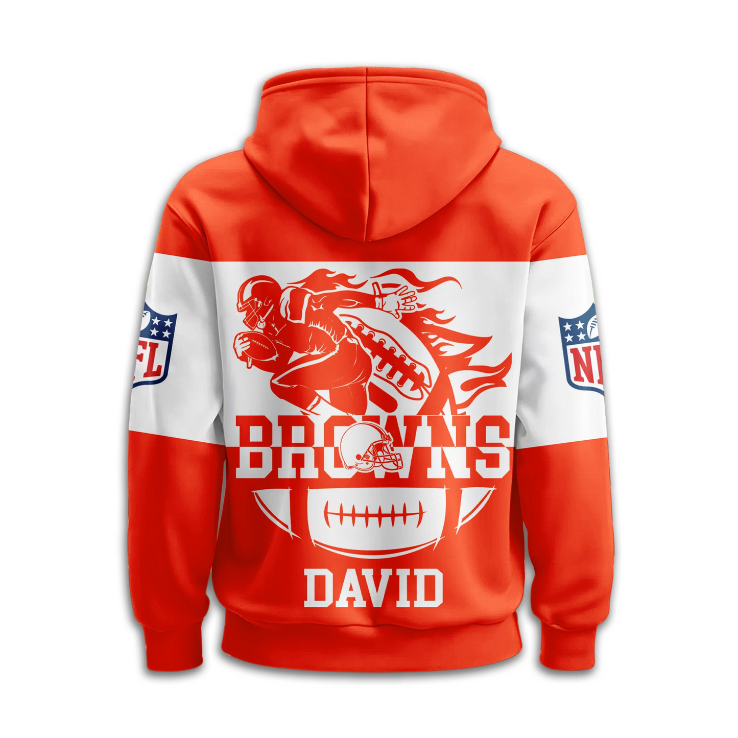CLE Premium NFL Touchdown Spirit Personalized Hoodie DDT CTND