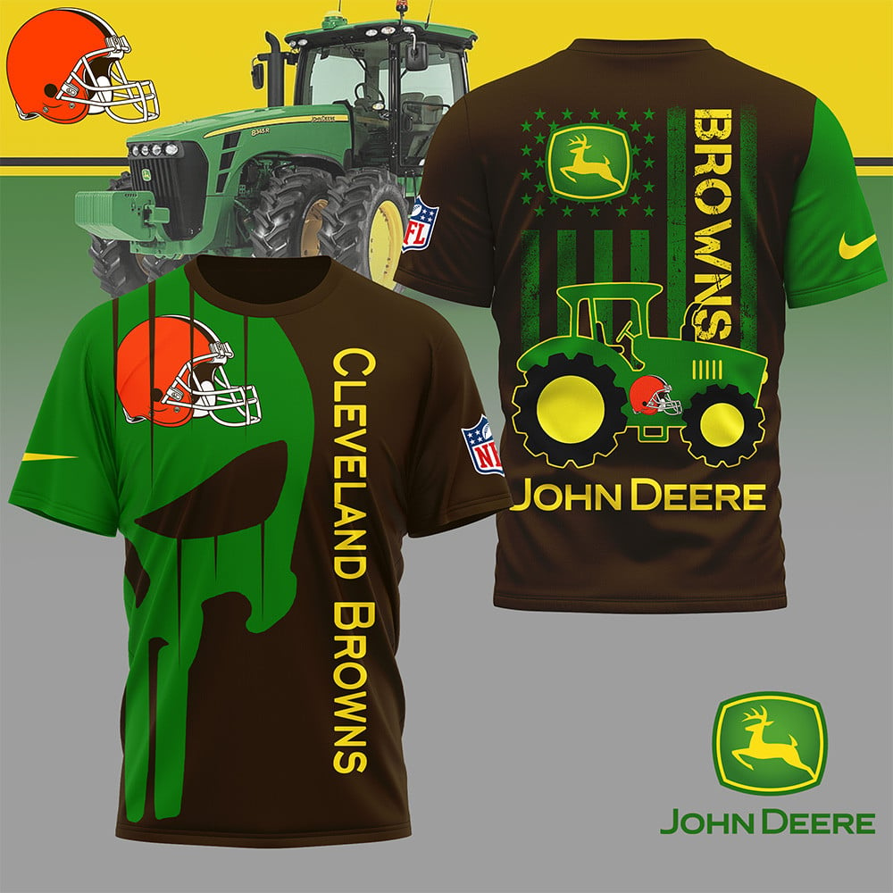 CLE Premium NFL x John Deere 3D Shirt DDT NTL