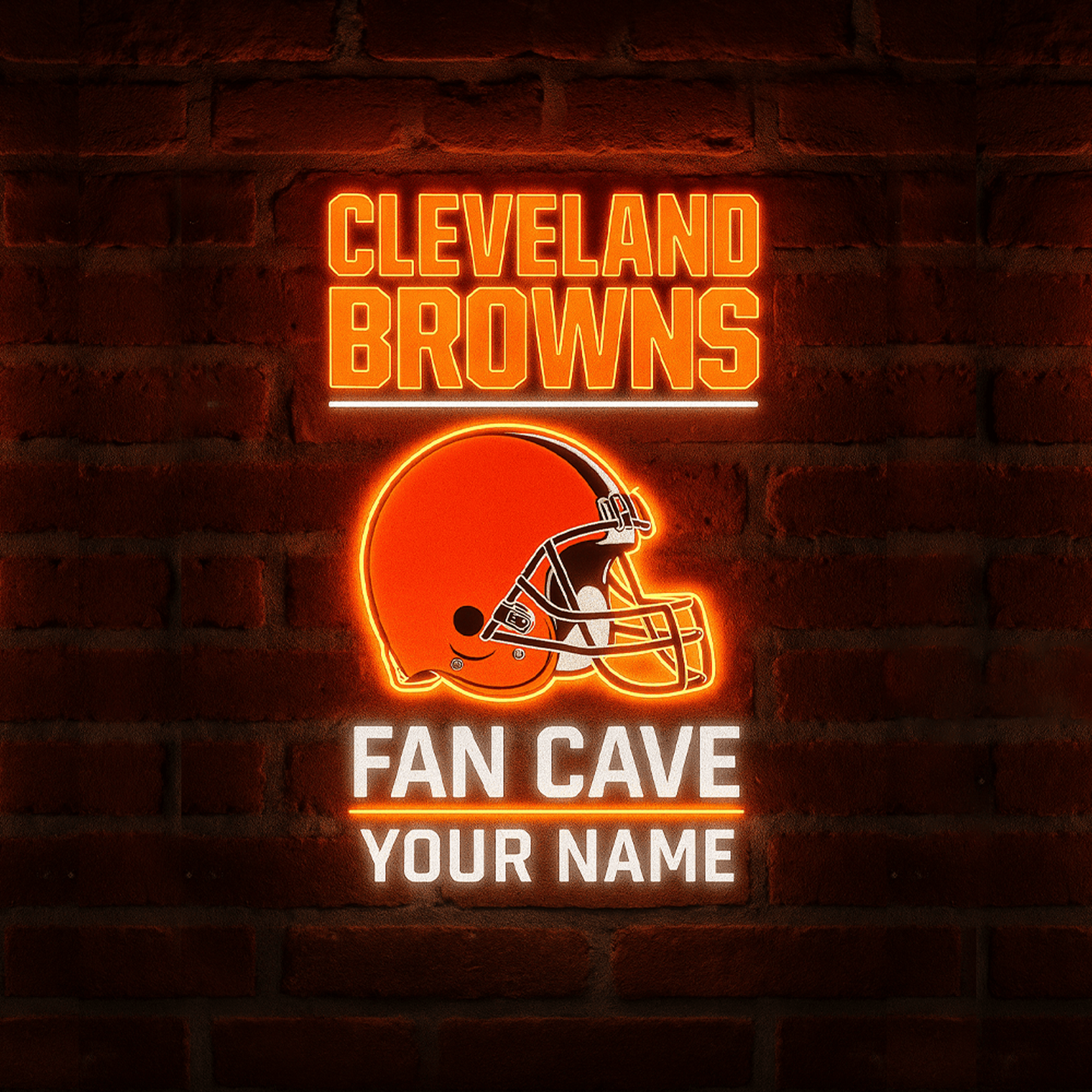 CLE x NFL PREMIUM LED LIGHT WALL DECOR DATND TANTD