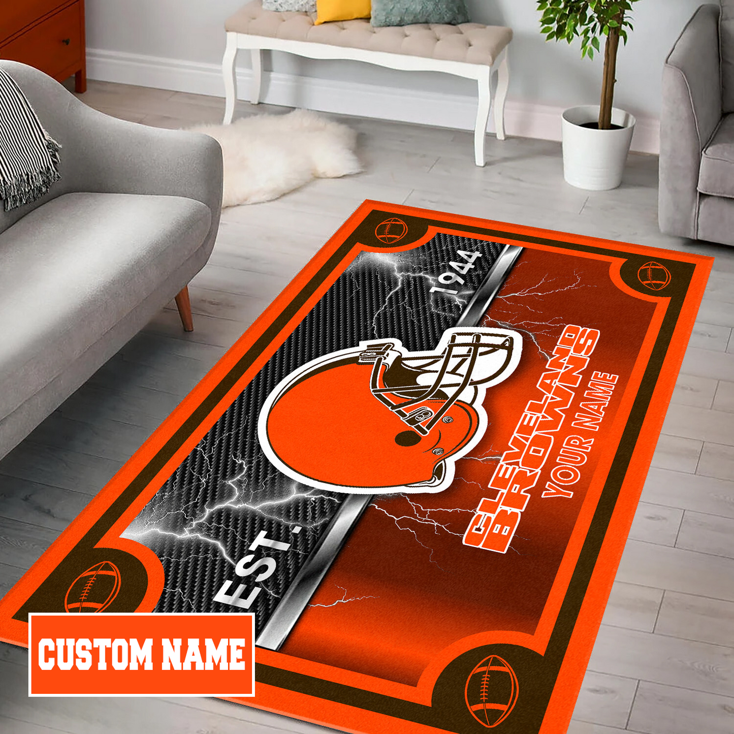 CLE x NFL Rug DATND TANTD