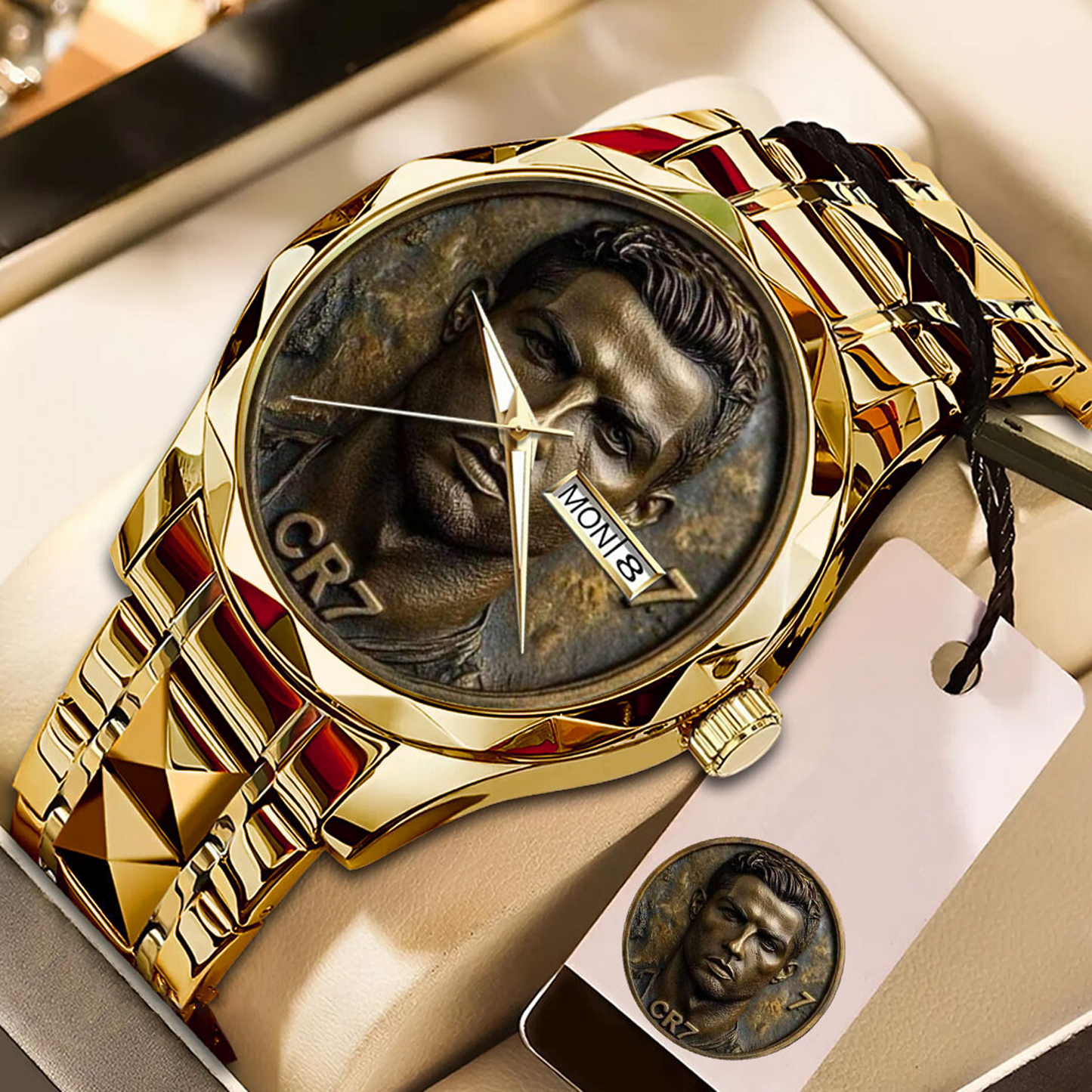 CR7 Alloy Luxury Quartz Watch V1 DATND TANTD