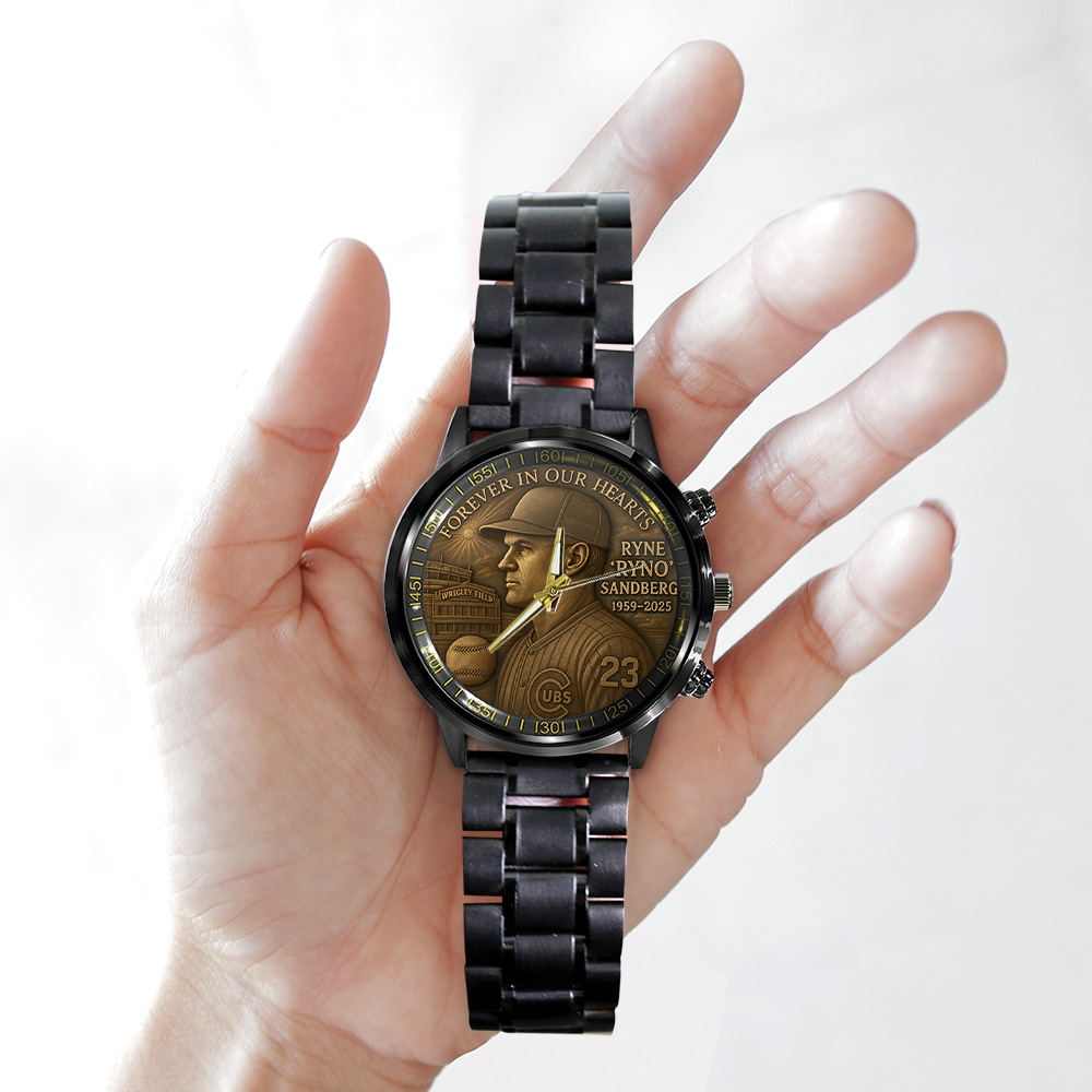 C.Cubs x RS23 Black Stainless Steel Watch DDT CTND
