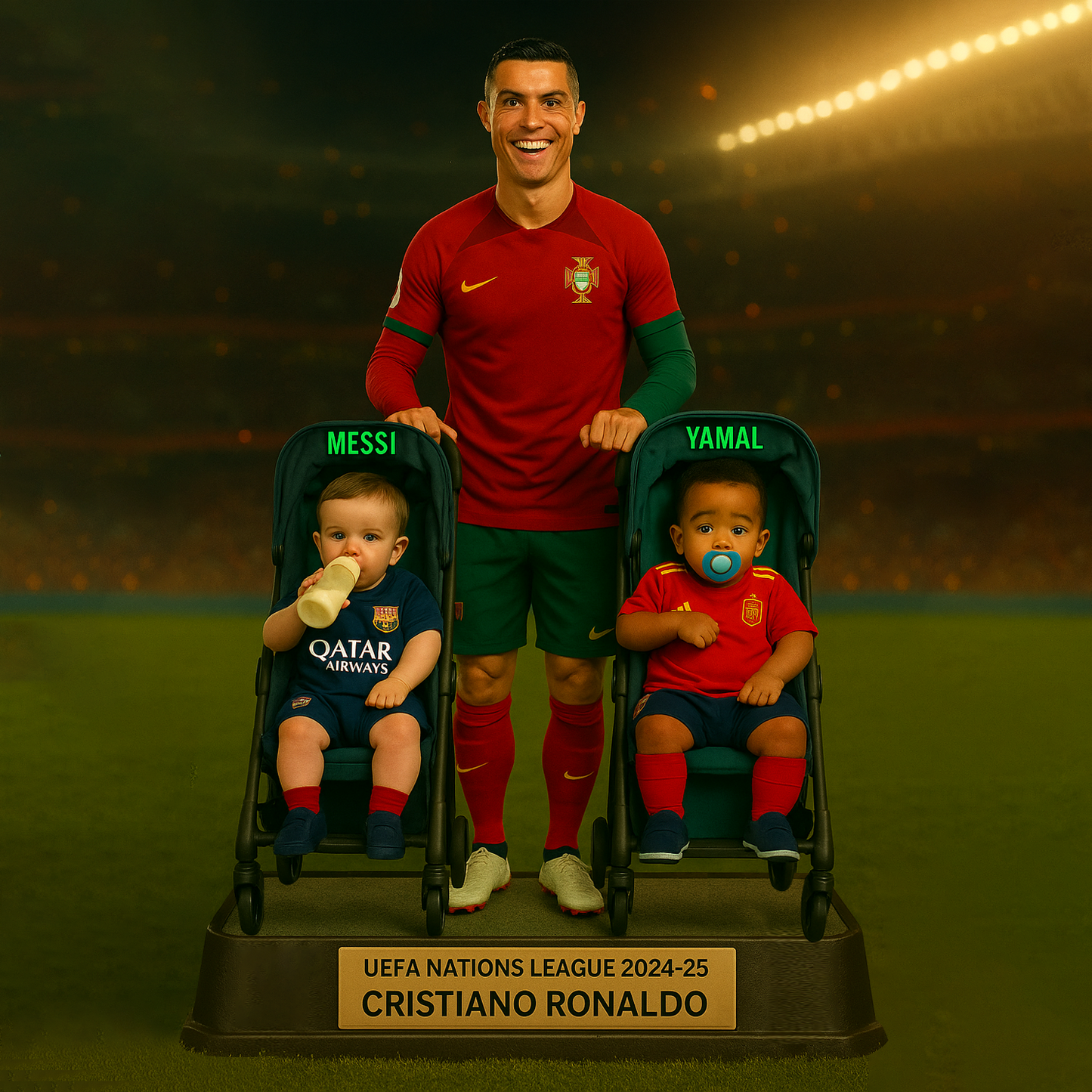 Cristiano Ronaldo National Football Acrylic Plaque NDD DVT