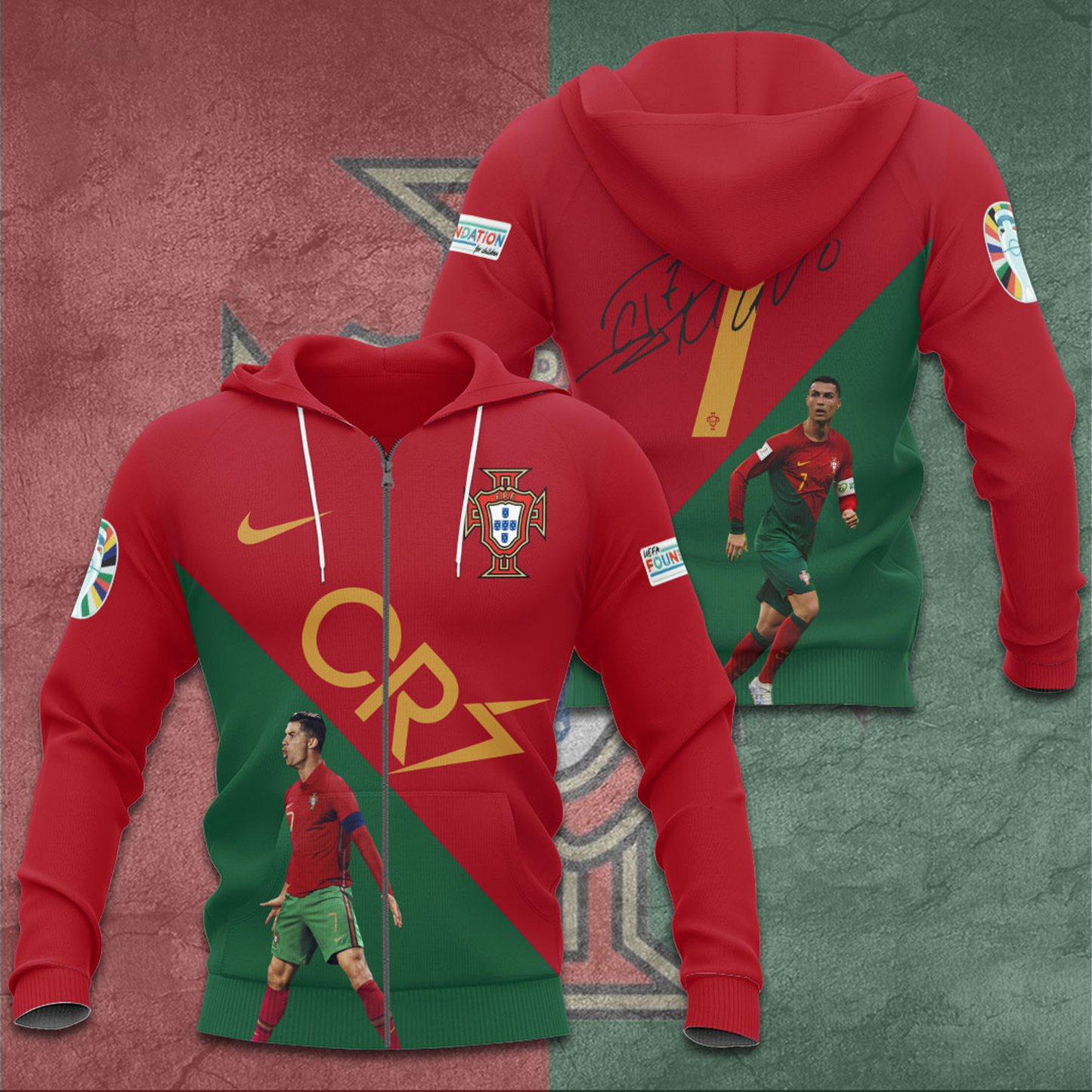 CR7 x Portugal National Football Team 3D Apparel V9 DATND TANTD