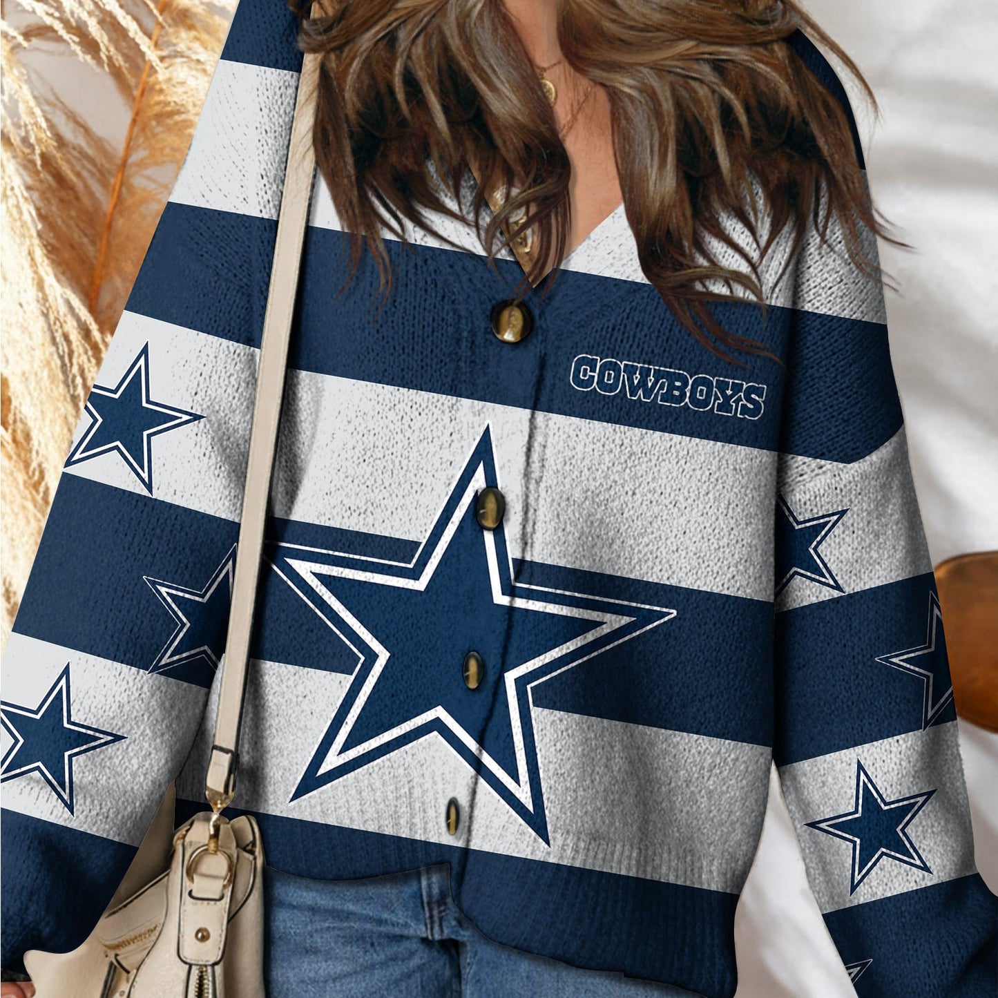 DAL x NFL Cardigan Sweatshirt With Button DatND DVT