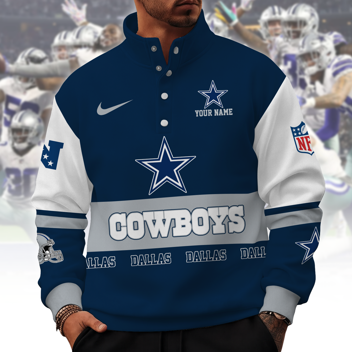 DAL x NFL Stand Collar Sweatshirt 0210 DatND DVT