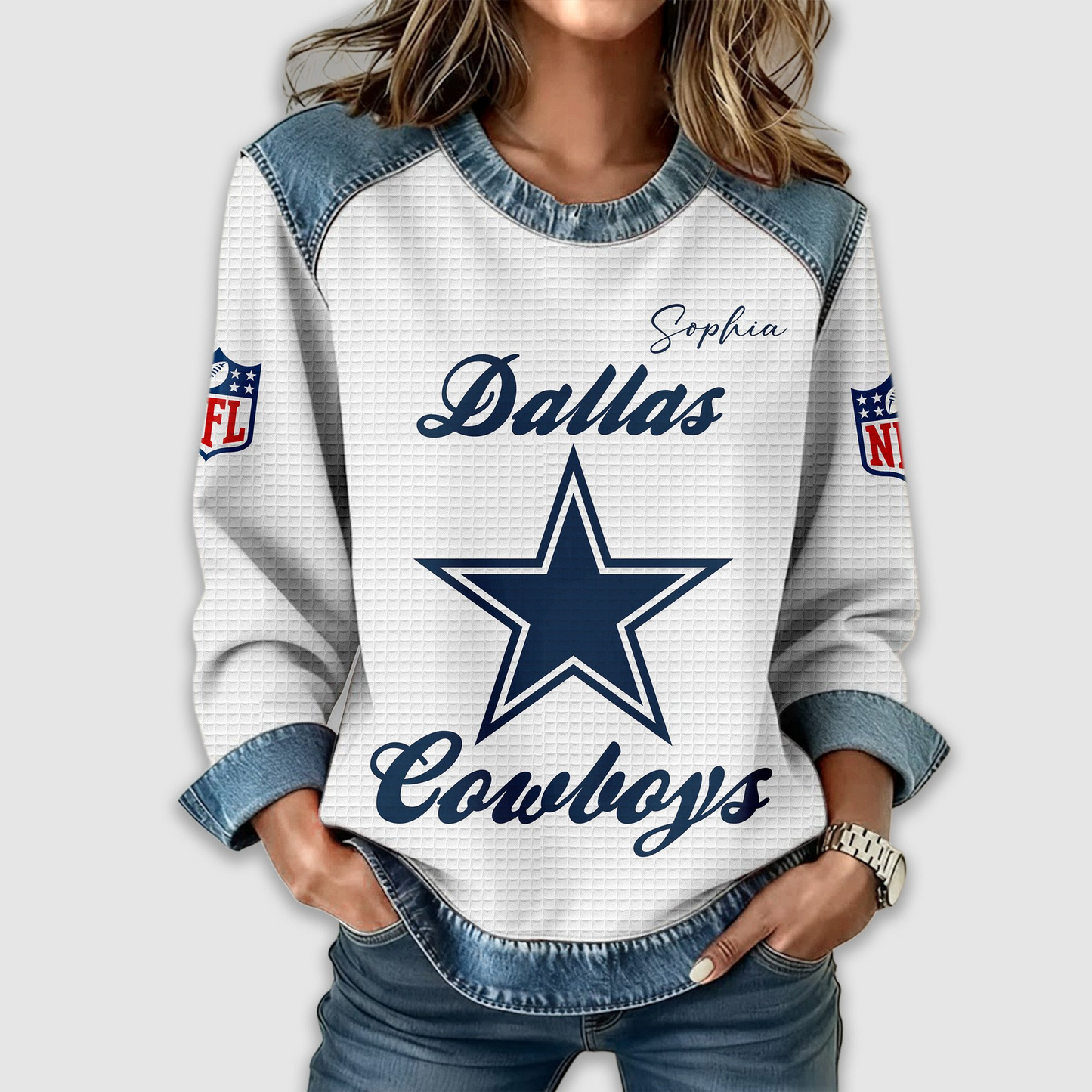 DC Premium NFL Print Casual Sweatshirt DDT CTND