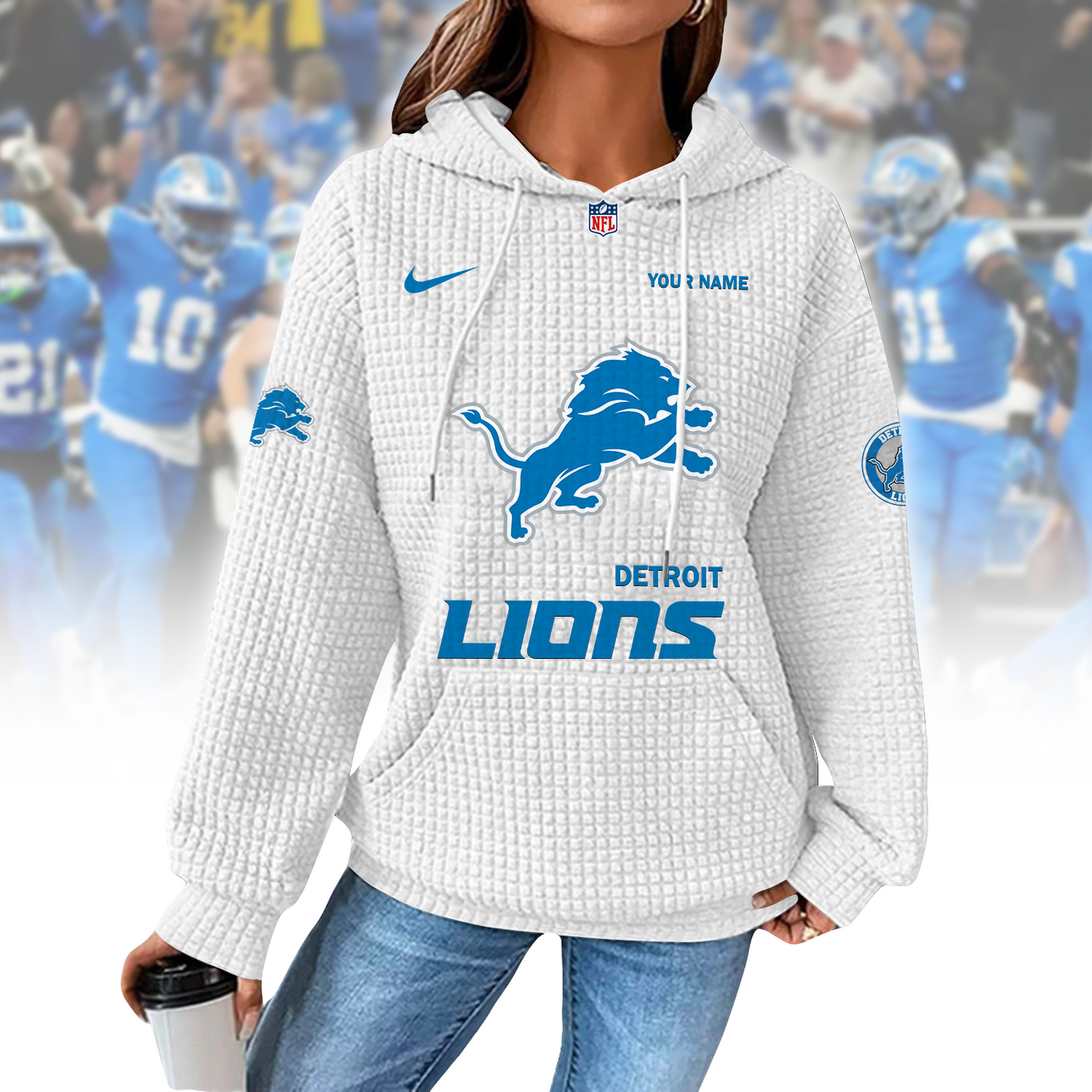 DET x NFL Waffle Hoodie 0310 DatND DVT