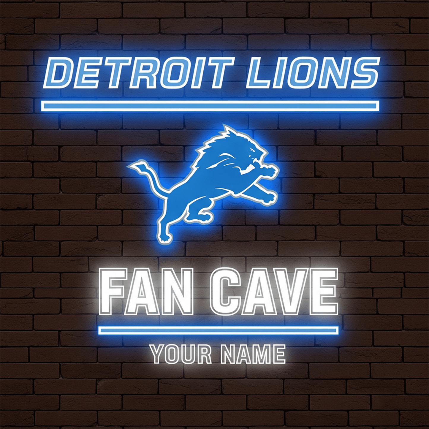 DET x NFL PREMIUM LED LIGHT WALL DECOR DATND TANTD