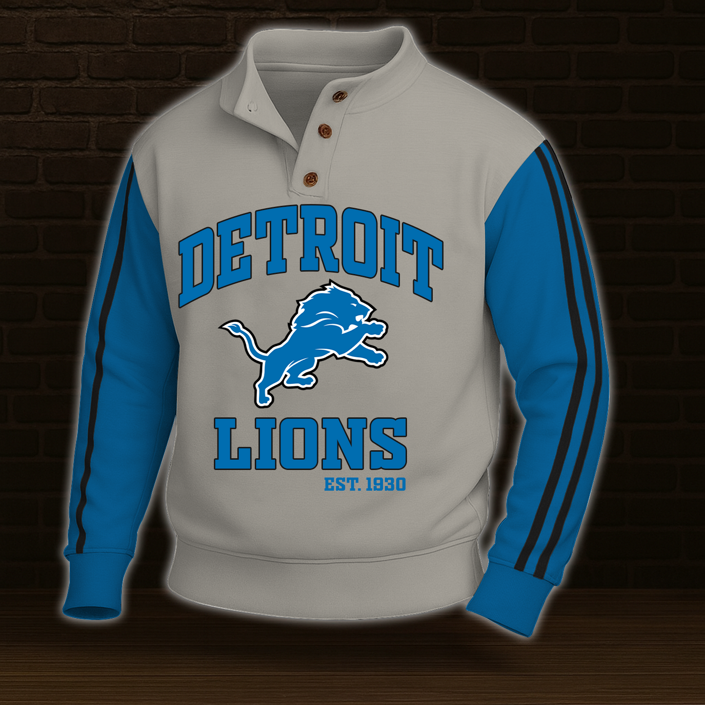 DET x NFL Stand Collar Sweatshirt DATND TANTD 031025