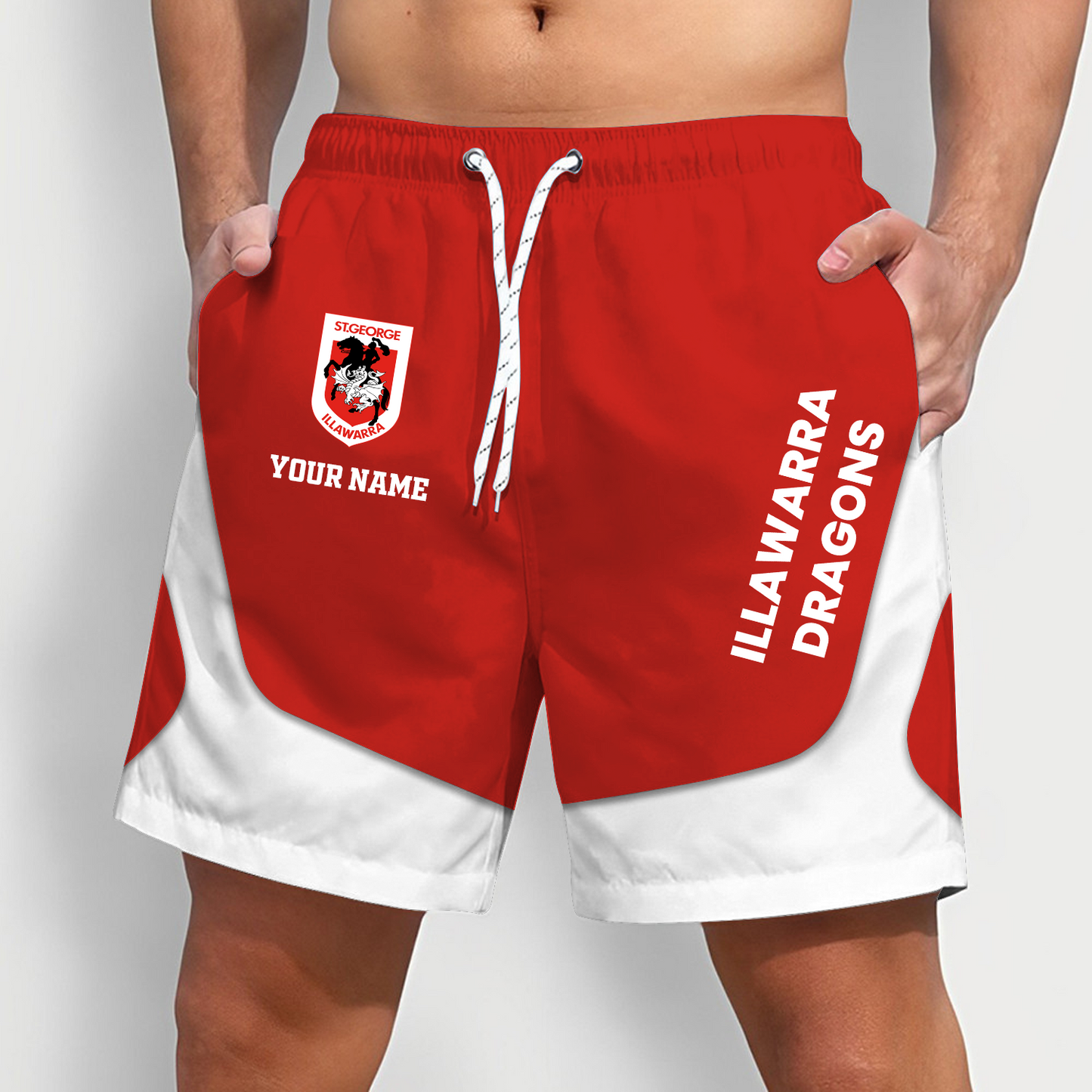 DRA x NRL Team Special Short Pants For Men Custom Name Gifts DATND TANTD