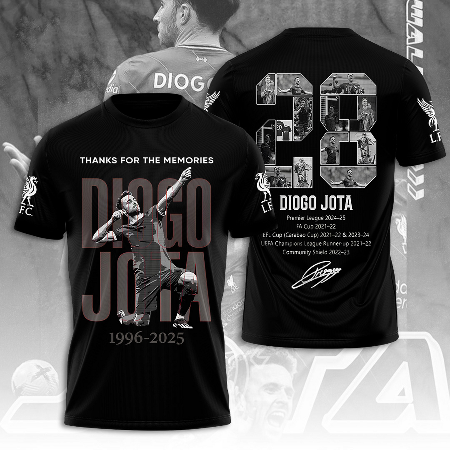 Rip Diogo in memory 1996 - 2025 3D Shirt V7 0307 DatND DVT