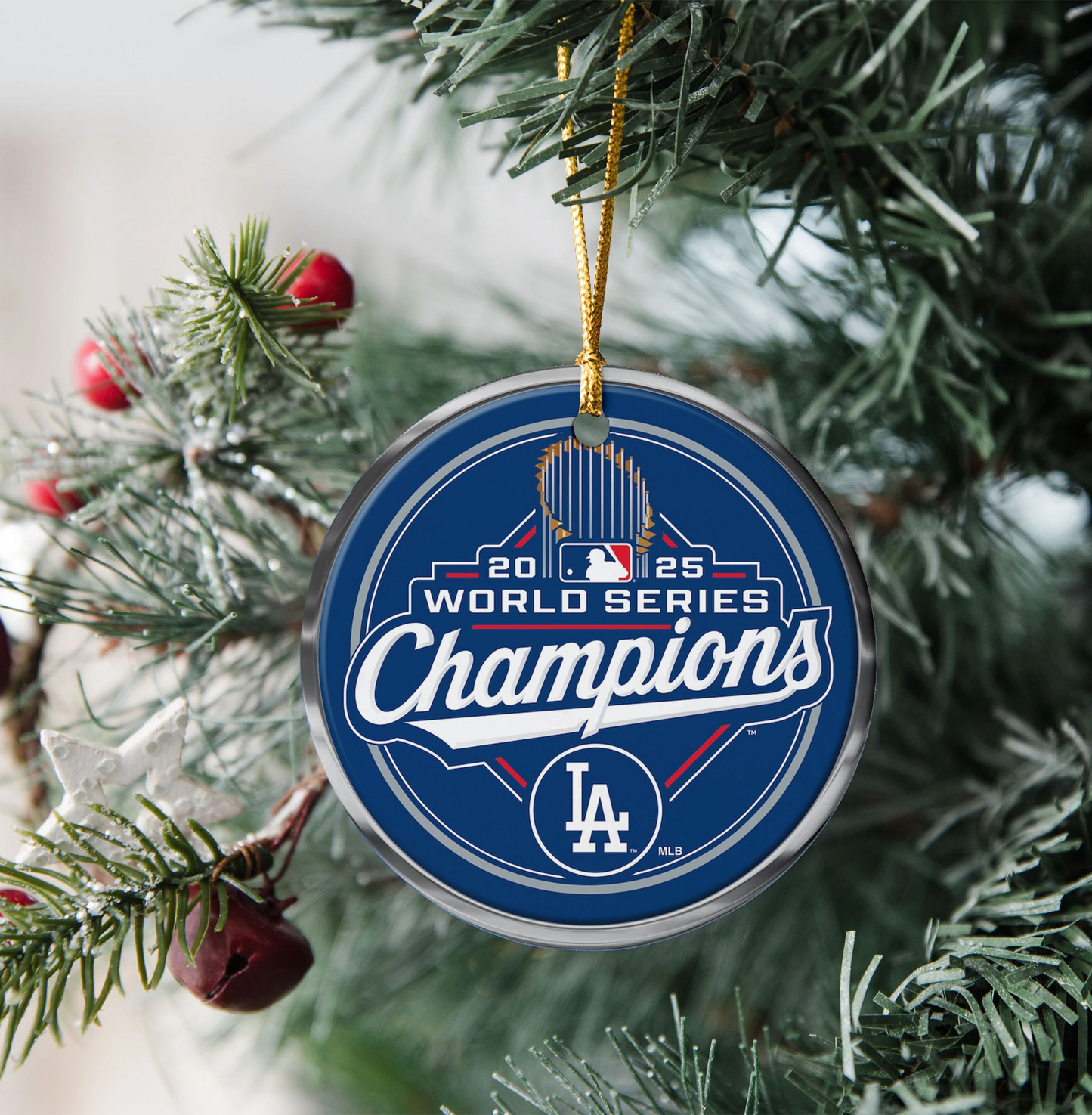 Dodgers World Series Champions 2025 Ornament DatND DVT