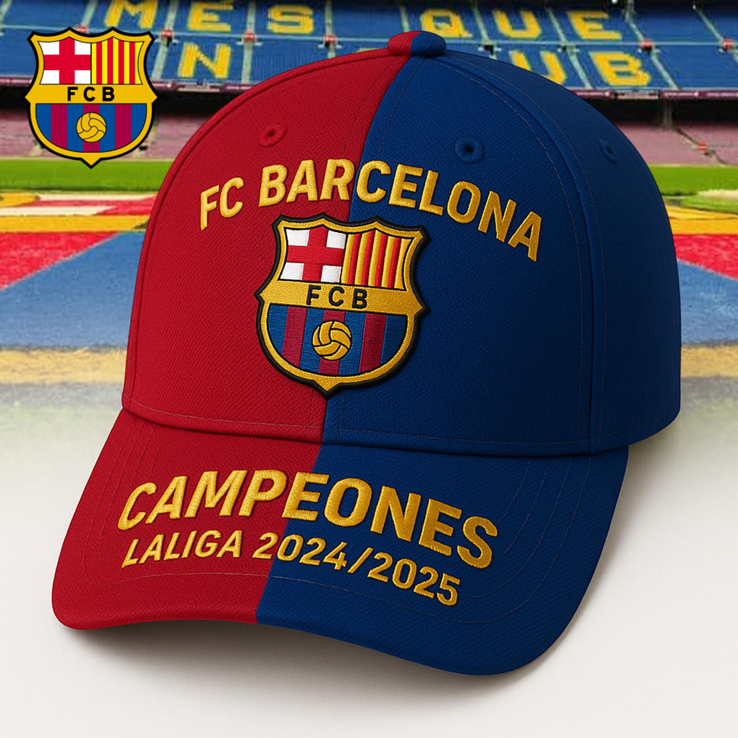 FC BARCA Campeones La Liga 2024 2025 Classic Cap DDTTTV