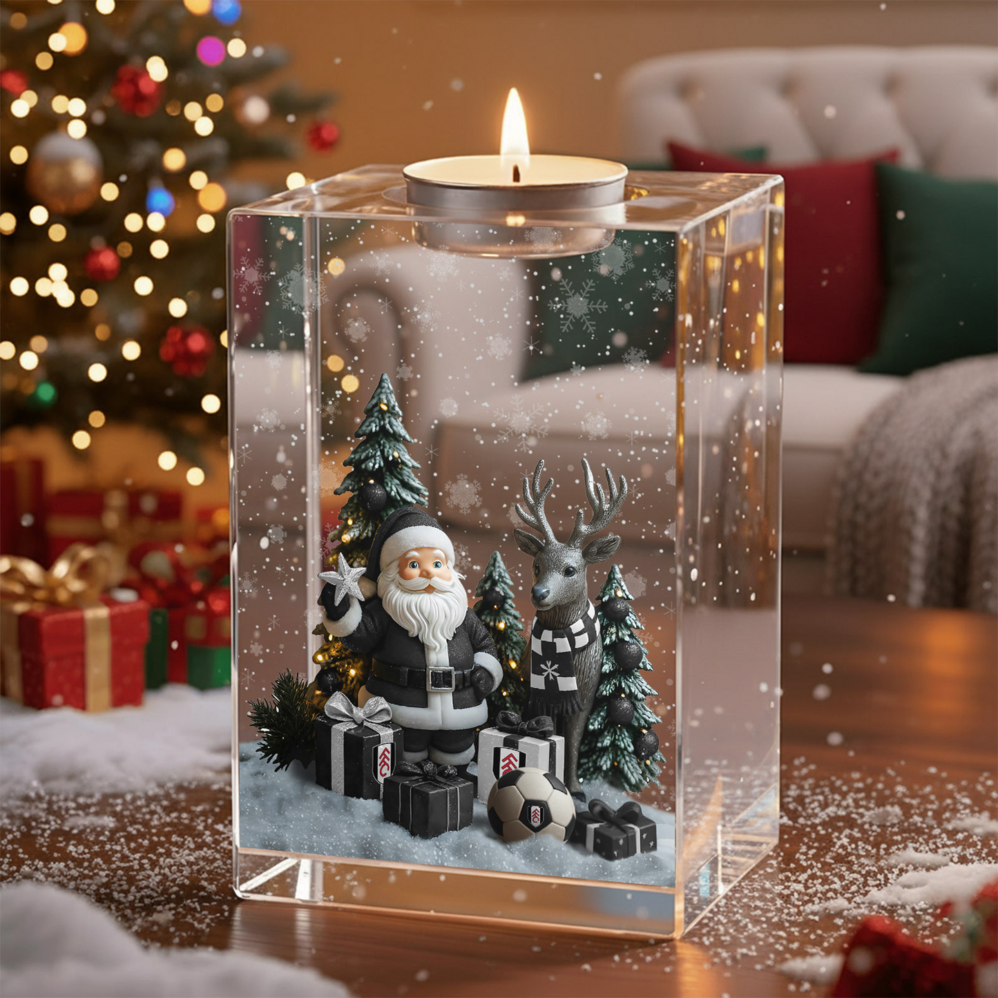 FUL x EPL Personalized Christmas Crystal Candle Holder DatND DVT
