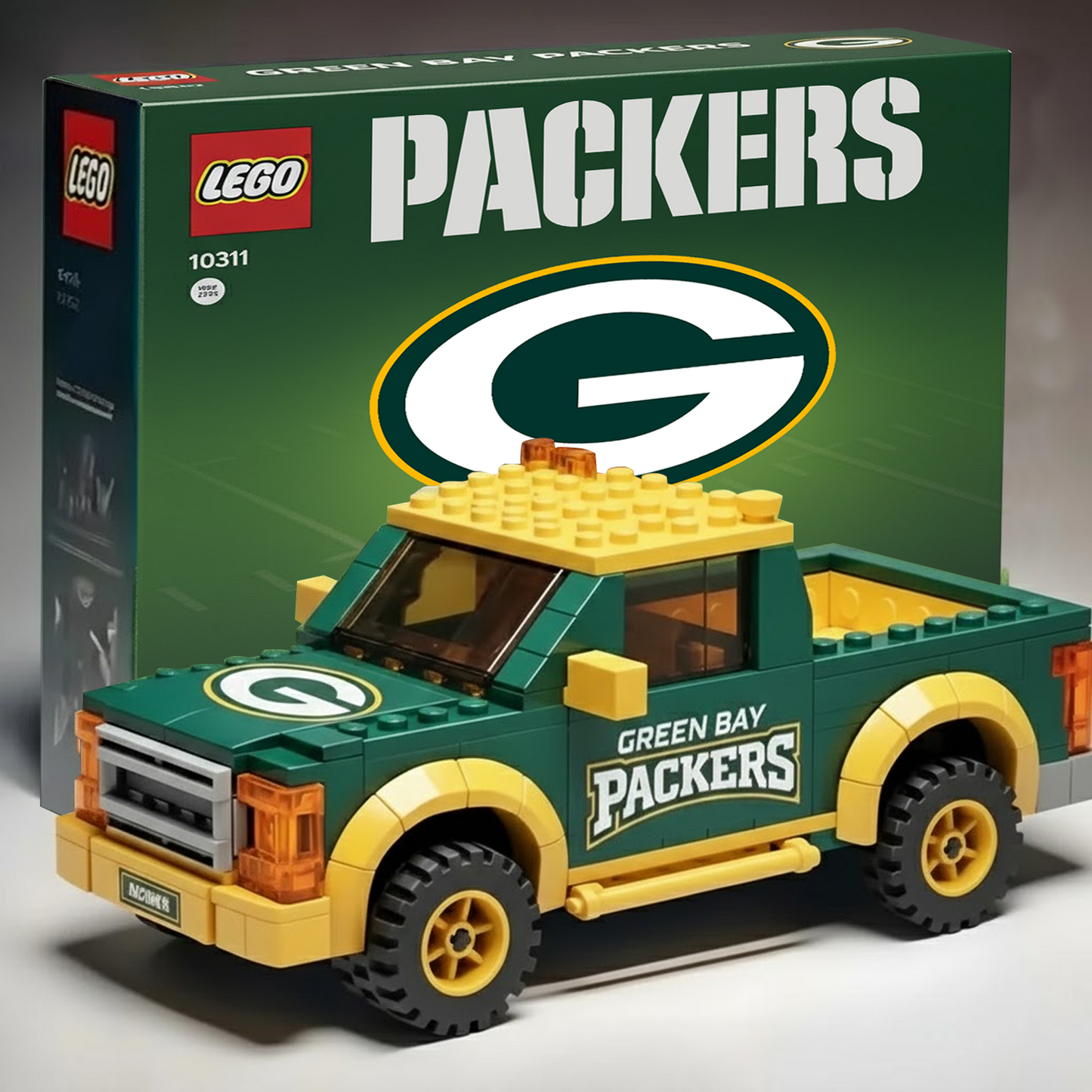 GB x NFL Building Blocks Truck Toy Set V2 DatND DVT