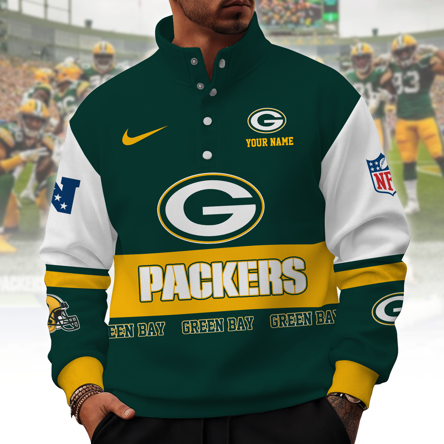 GB x NFL Stand Collar Sweatshirt 0210 DatND DVT