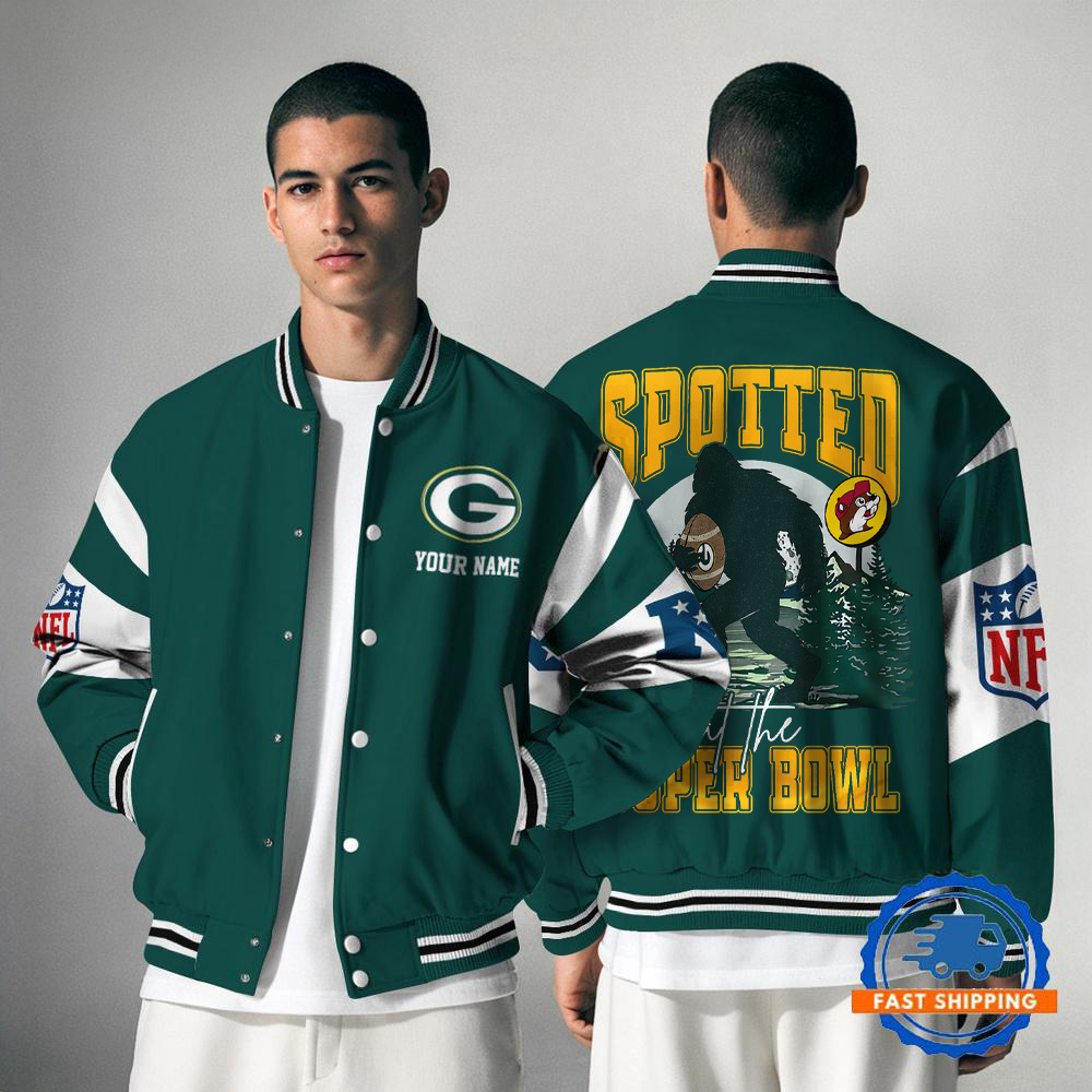 GBP x NFL Spotted at the Super Bowl Varsity Jacket DDT NTL