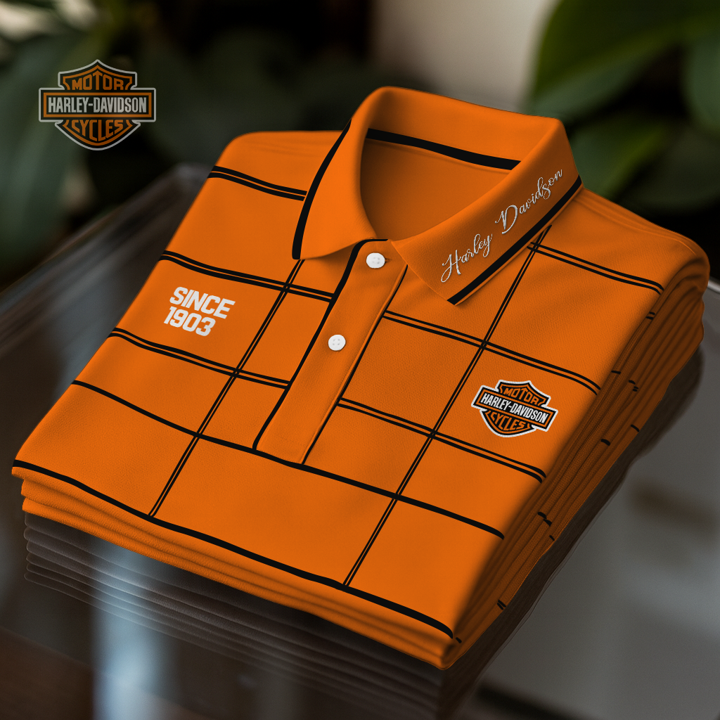 HD Premium Motorcycle Polo Shirt DDT NTL