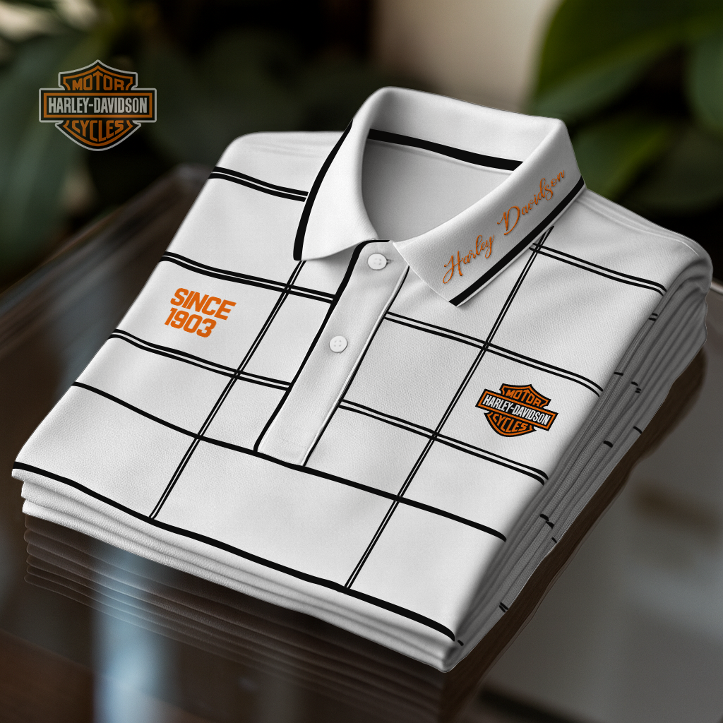 HD Premium Motorcycle Polo Shirt DDT NTL