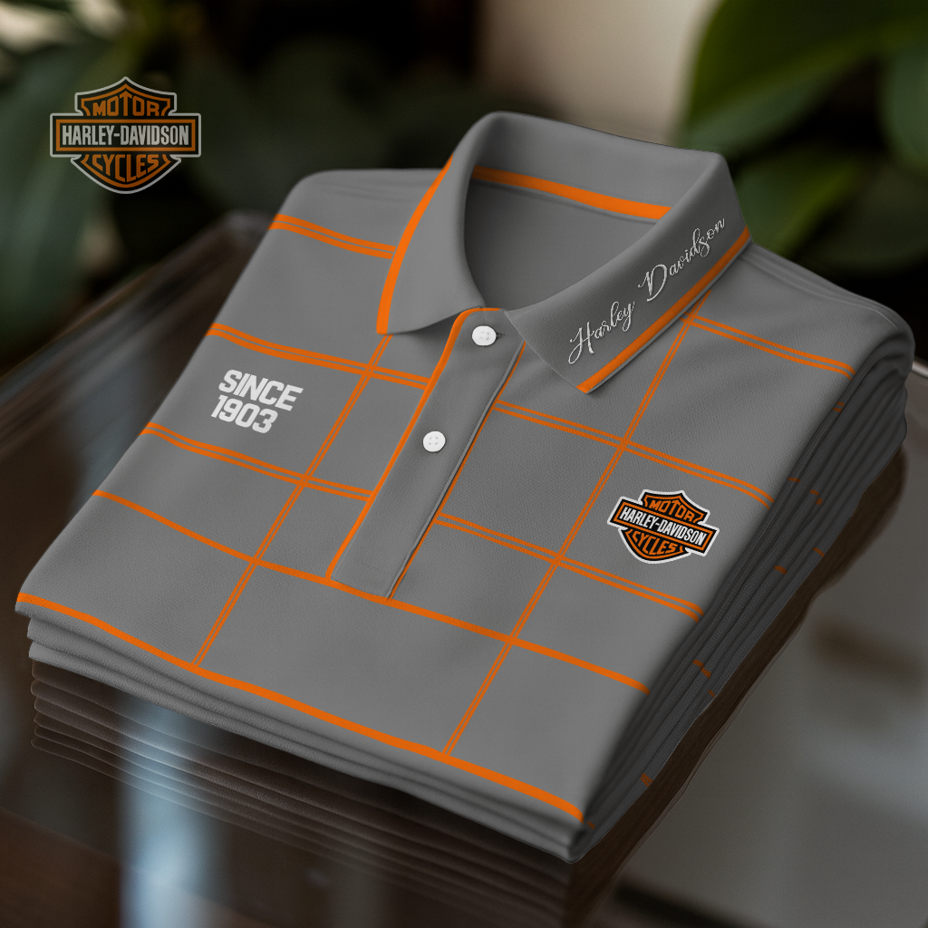 HD Premium Motorcycle Polo Shirt DDT NTL