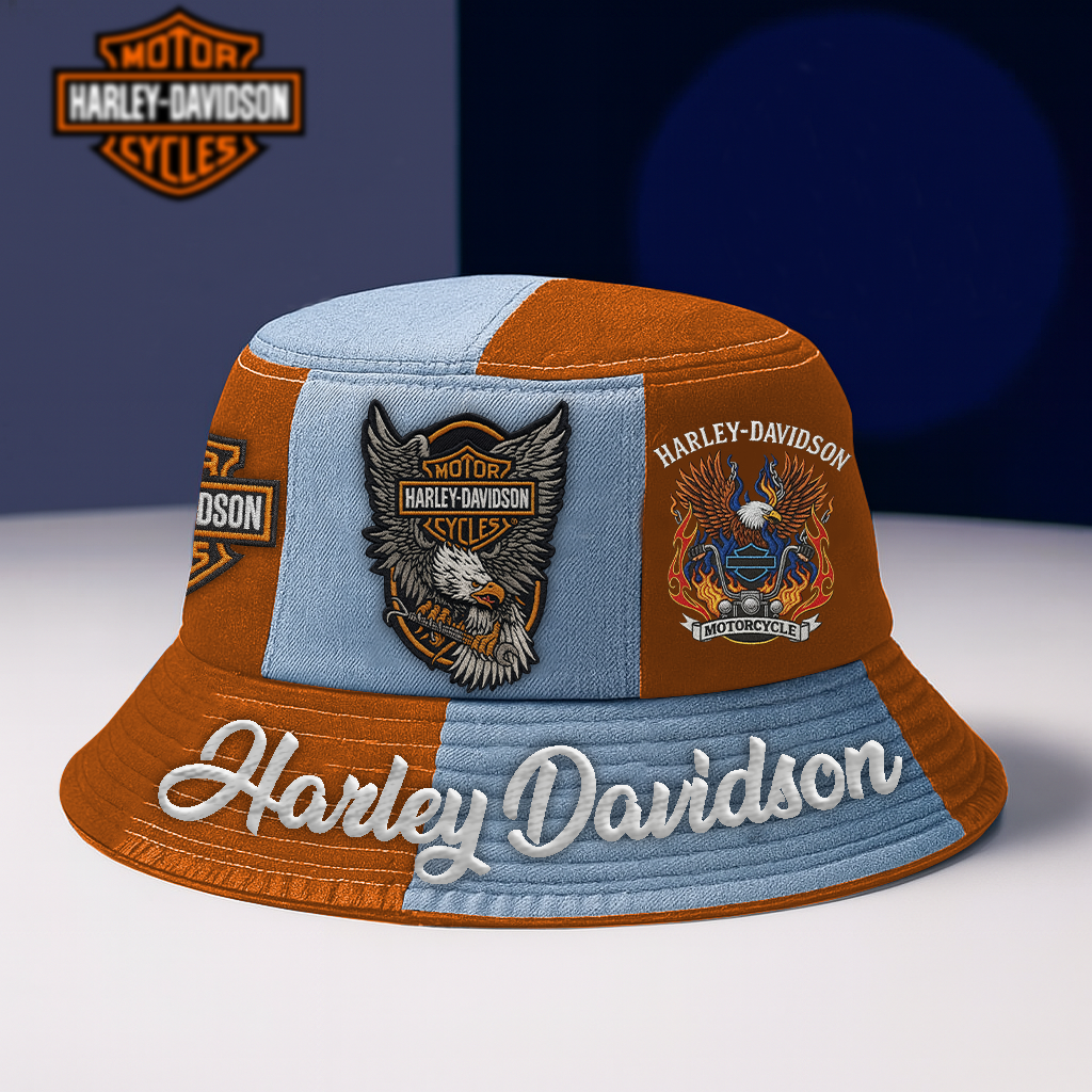 HD Premium Motorcycle V4 Bucket Hat DDT CTND