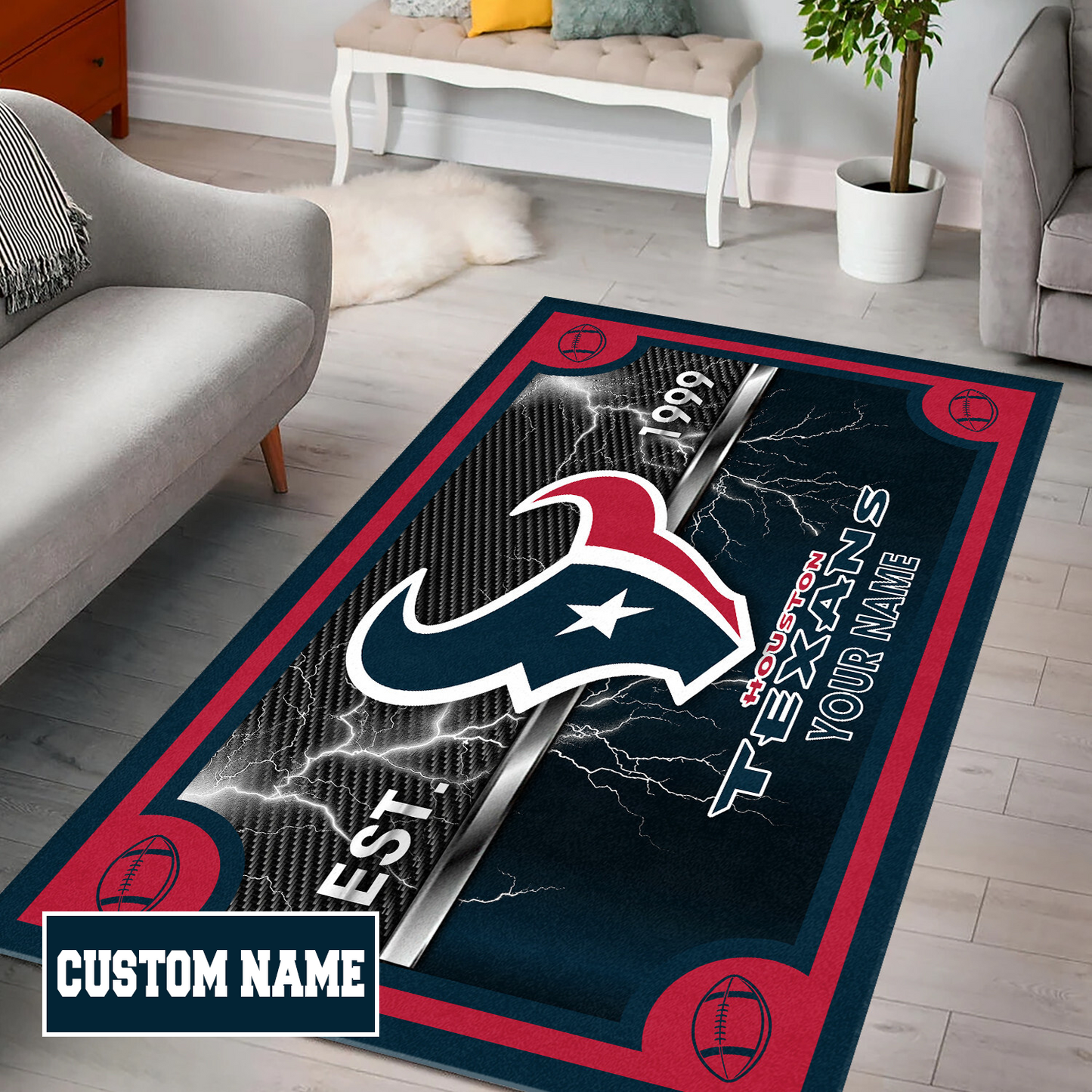 HOU x NFL Rug DATND TANTD