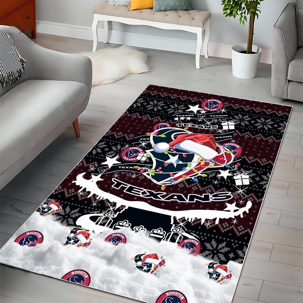 HT NFL Chrismas Carpet Rug DDT NTL
