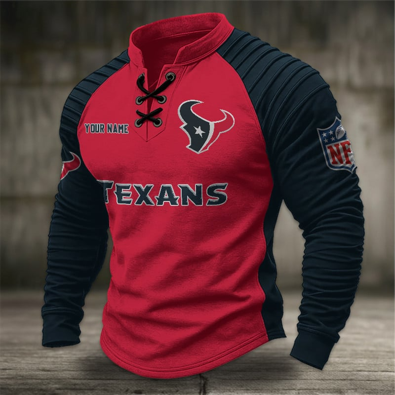 HT x NFL Men Stand Collar Long Sleeve Top DDT CTND