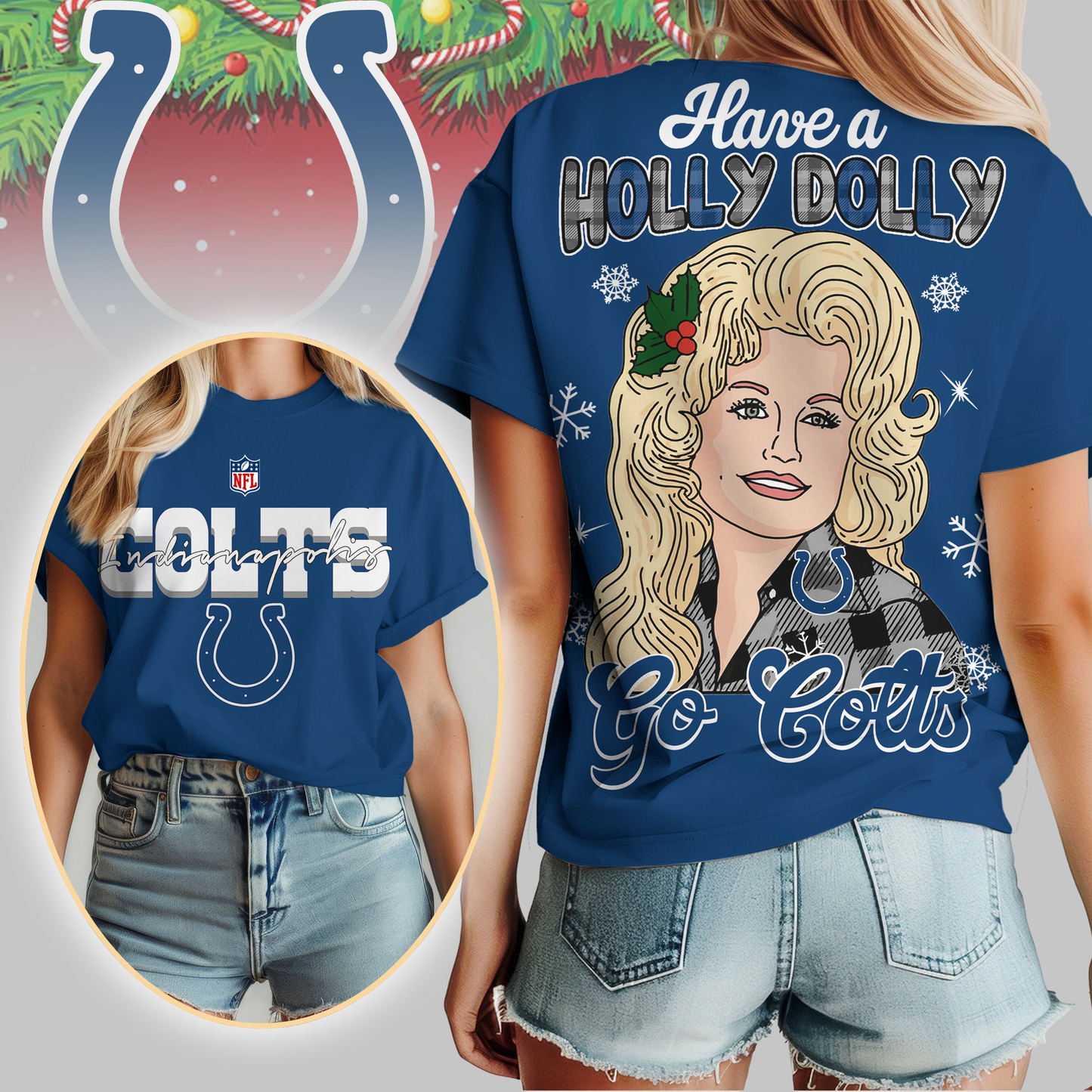 IC Premium NFL Have A Holly Dolly Women Shirt DDT CTND