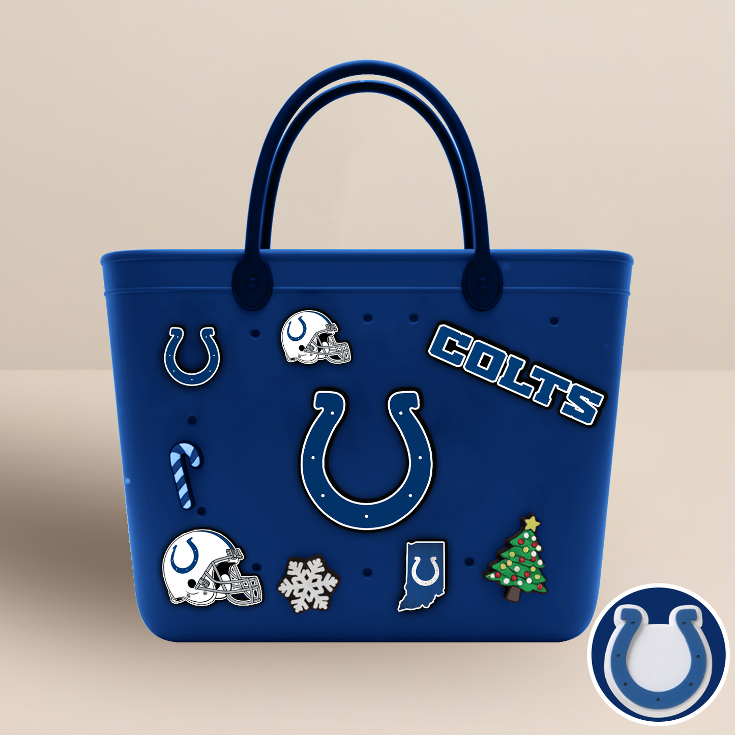 IND x NFL Rubber Tote Bag with Team Charms DATND TANTD