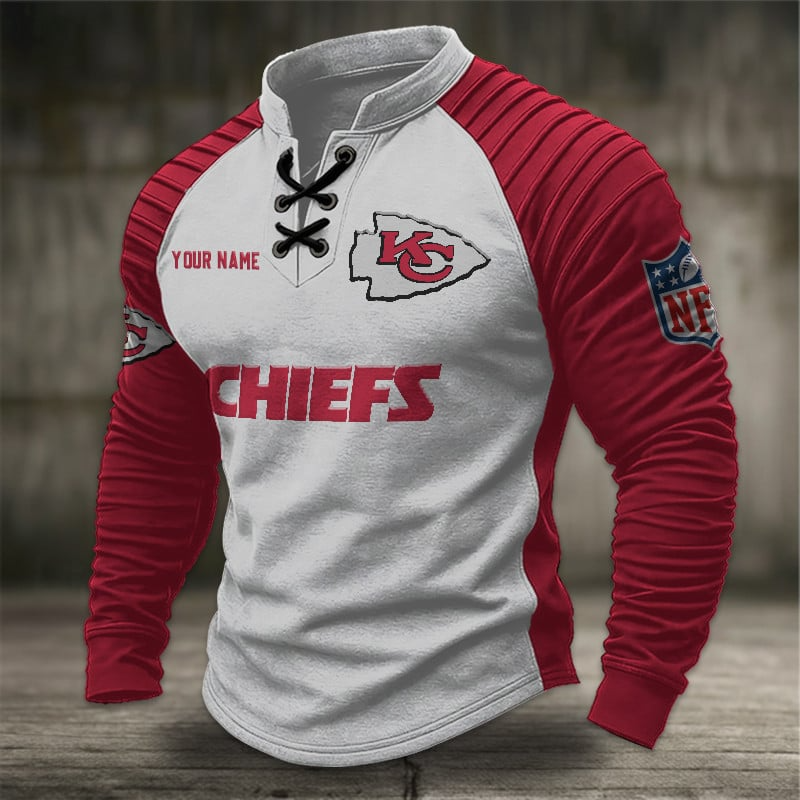 KCC x NFL Men Stand Collar Long Sleeve Top DDT CTND