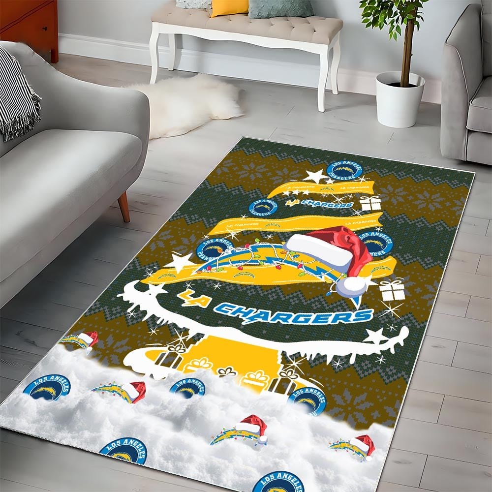 LAC NFL Chrismas Carpet Rug DDT NTL