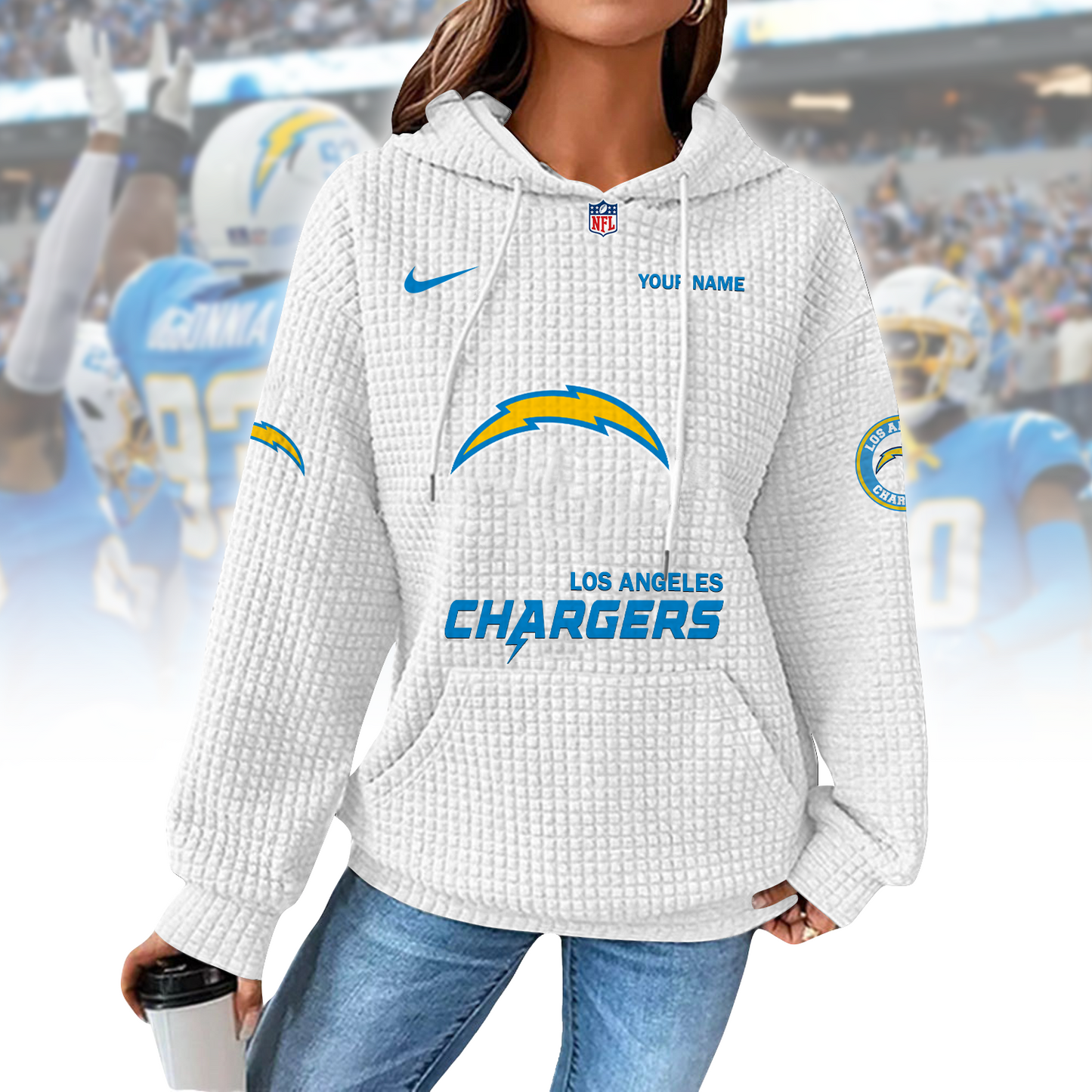 LAC x NFL Waffle Hoodie 0310 DatND DVT