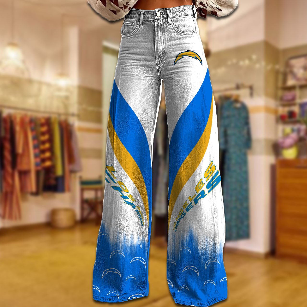 LAC x NFL Women's Casual Wide Leg Pants DATND TANTD 281025