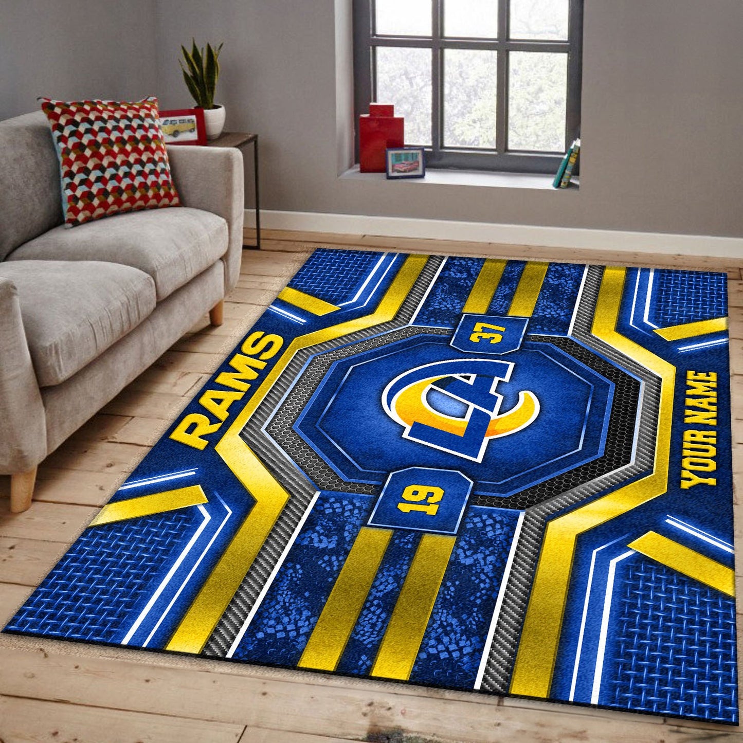 LAR x NFL Custom Rug DatND DVT