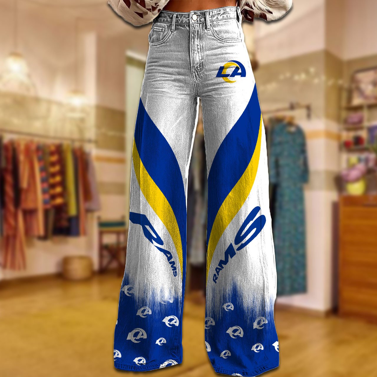 LAR x NFL Women's Casual Wide Leg Pants DATND TANTD 281025