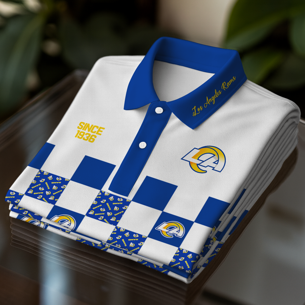 LAR Premium NFL V3 Polo Shirt DDT NTL