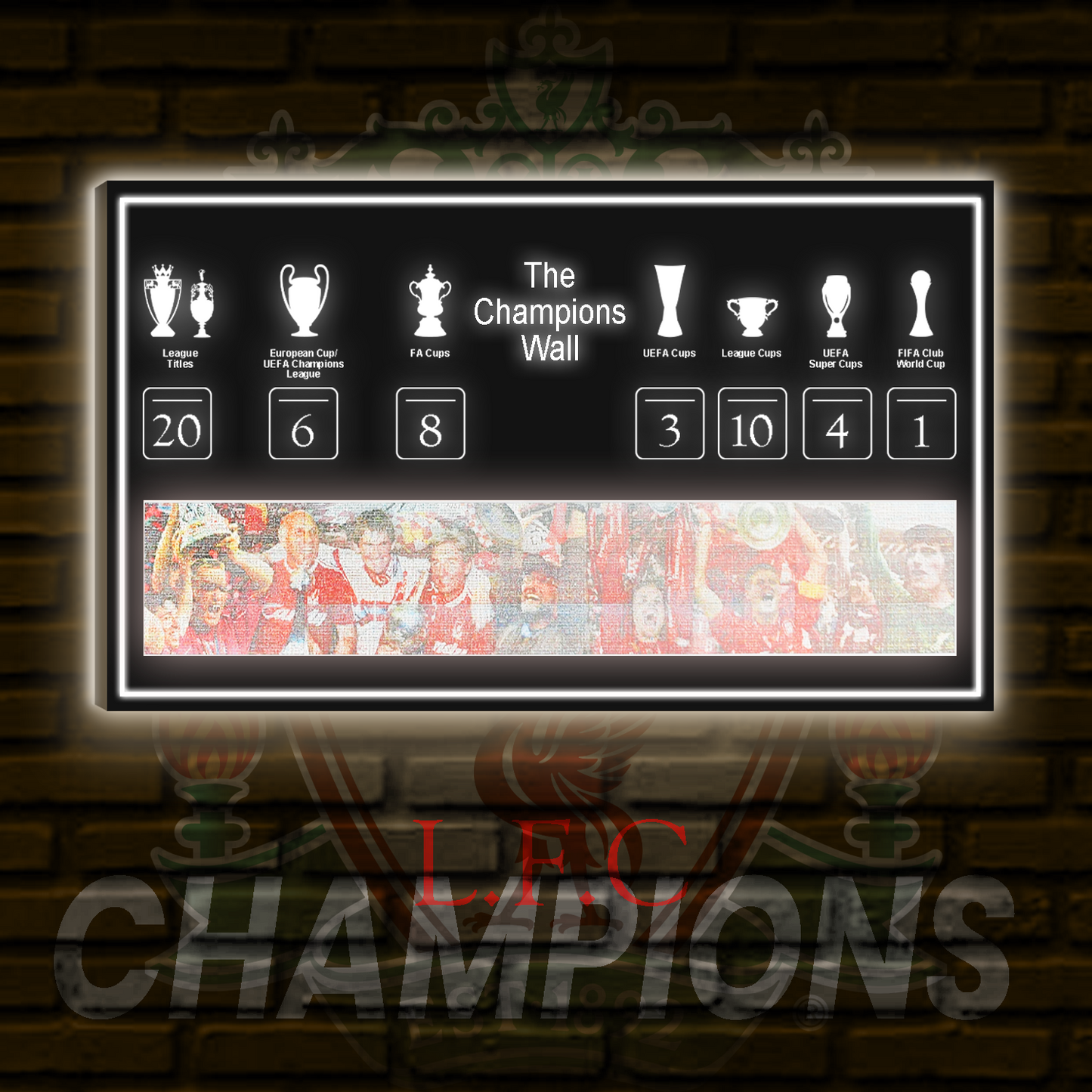 LIV - The Champions Wall Led Light Wall Sign DATND TANTD 030725