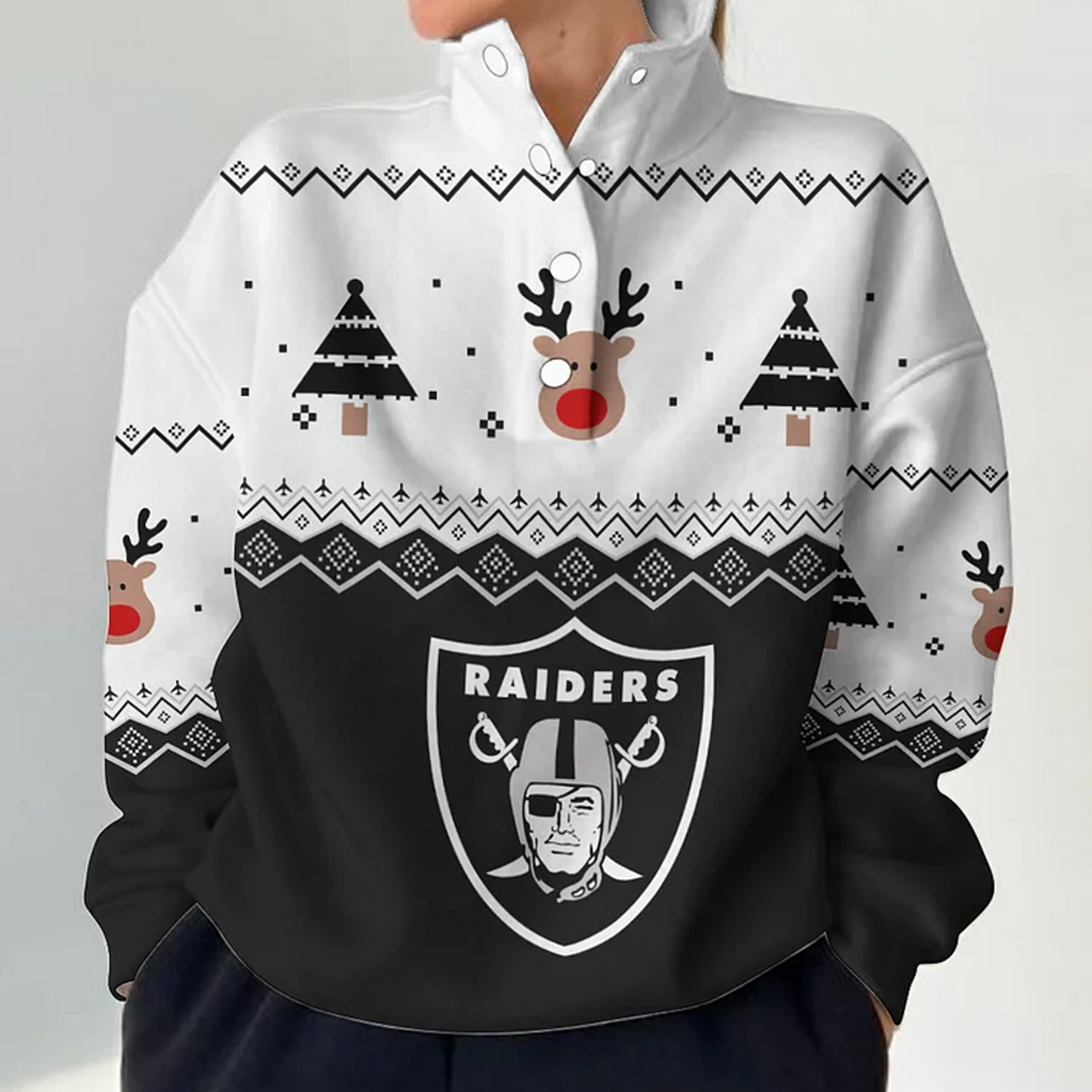 LV X NFL Women's Outdoor Casual Stand Collar Long Sleeve Pullover DATND THUONGNH