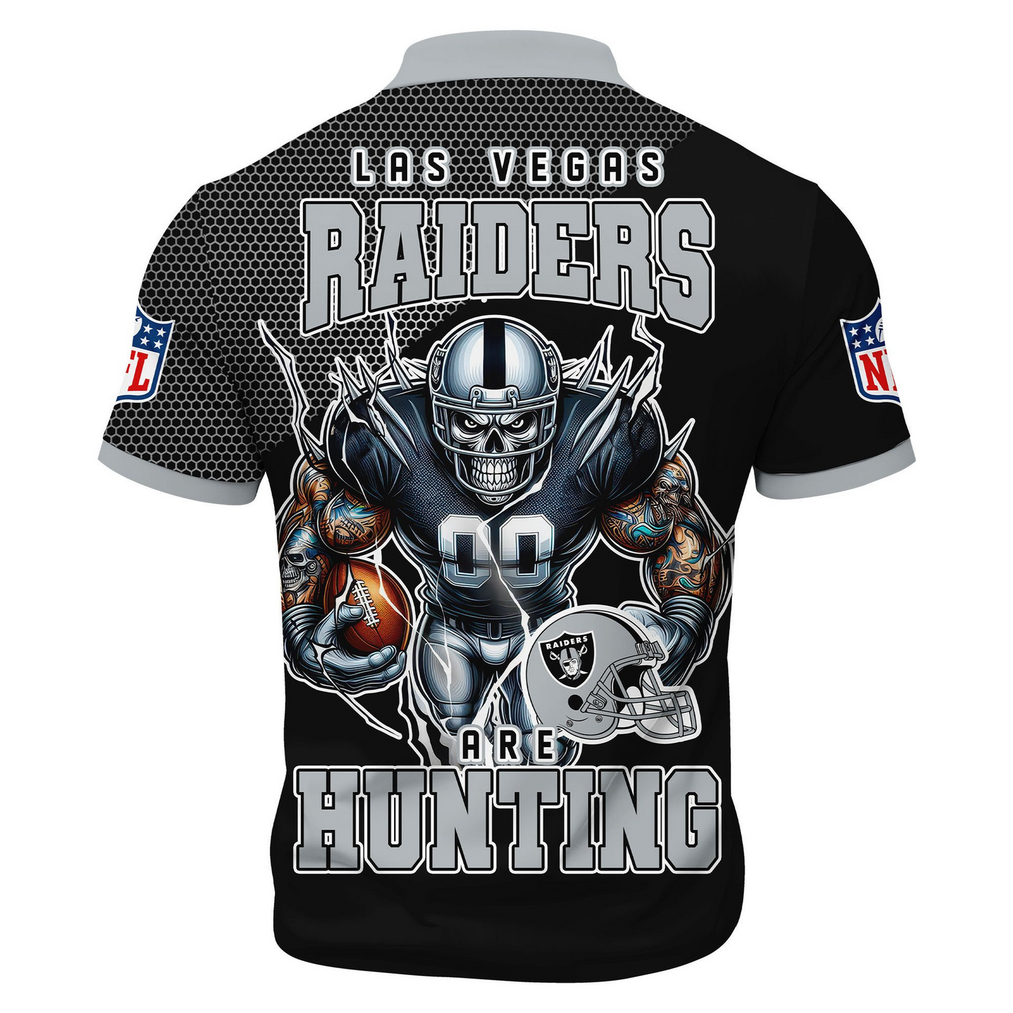 LVR Premium NFL Game Day Polo With Zipper Shirt DDT NTL