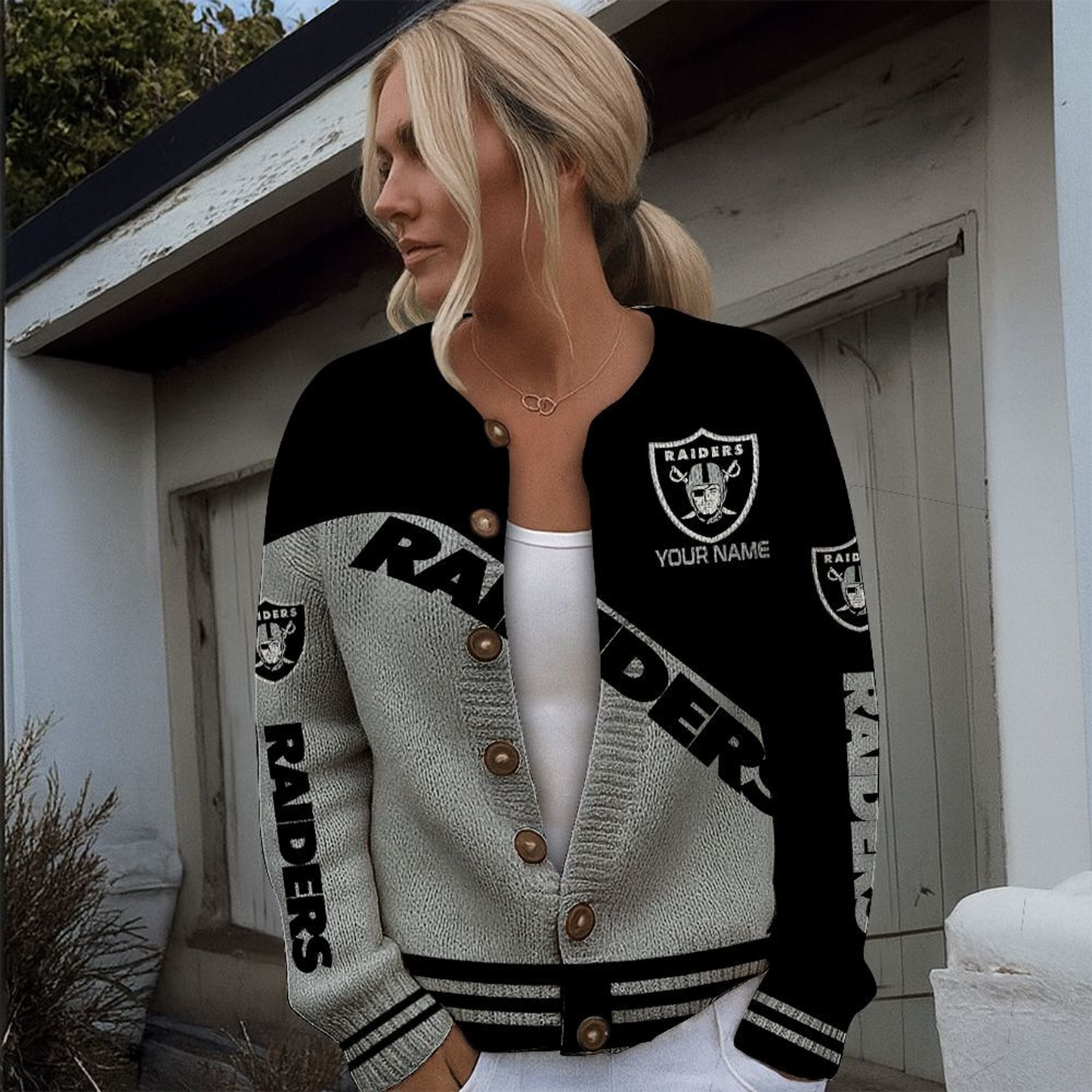 LVR x NFL Knitted Cardigan DATND TANTD