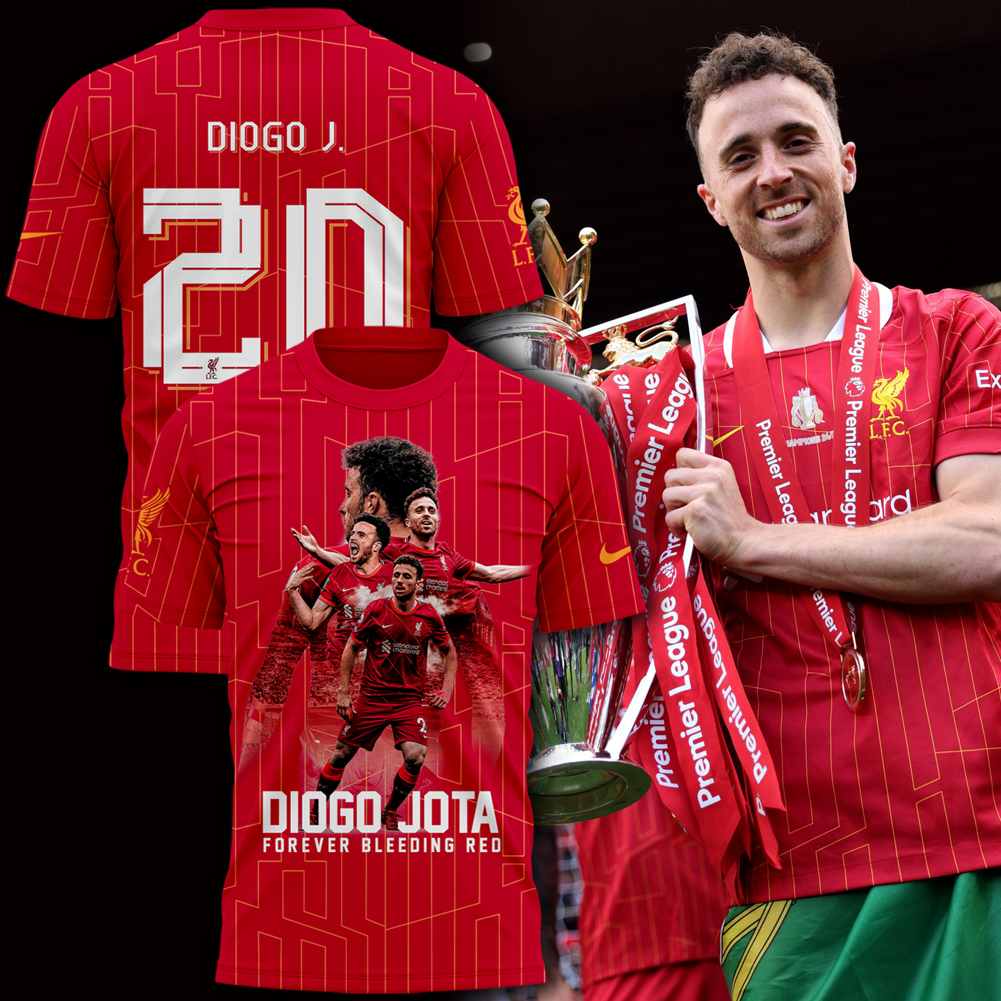 LIV F.C. – DJ20 Forever Bleeding Red T-shirt DDTTTV