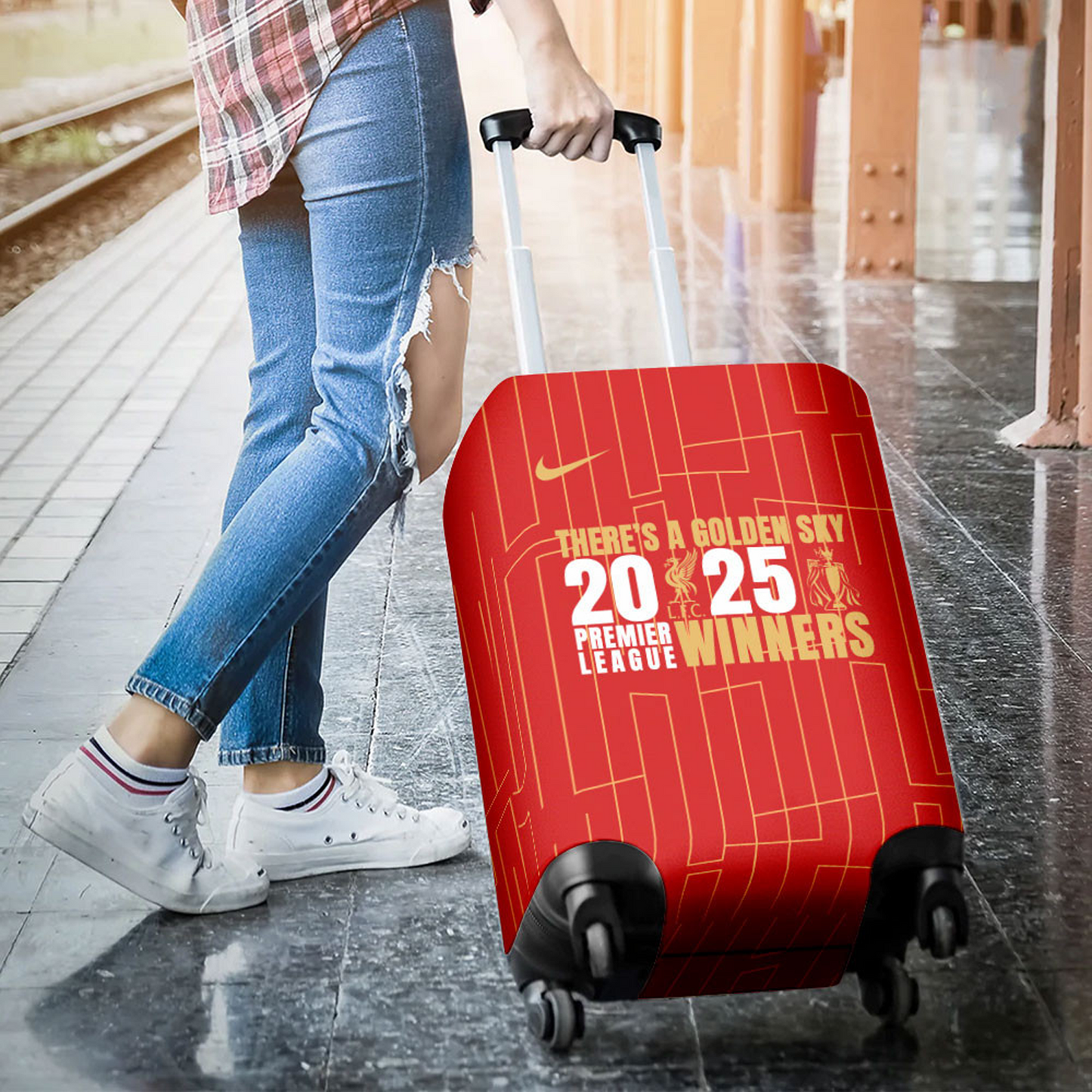 LIV F.C 2024- 2025 EPL Champions Luggage Cover NDD