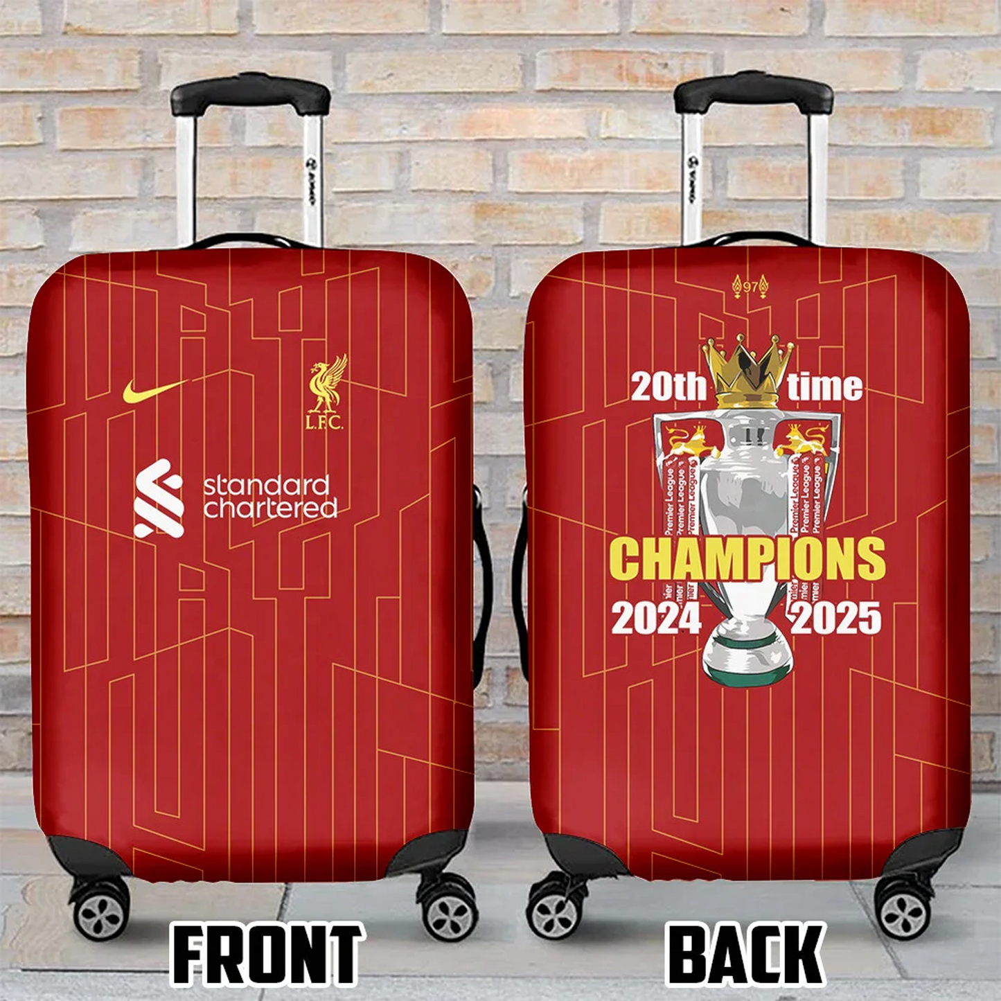 LIV F.C 2024- 2025 EPL Champions Luggage Cover V2 NDD