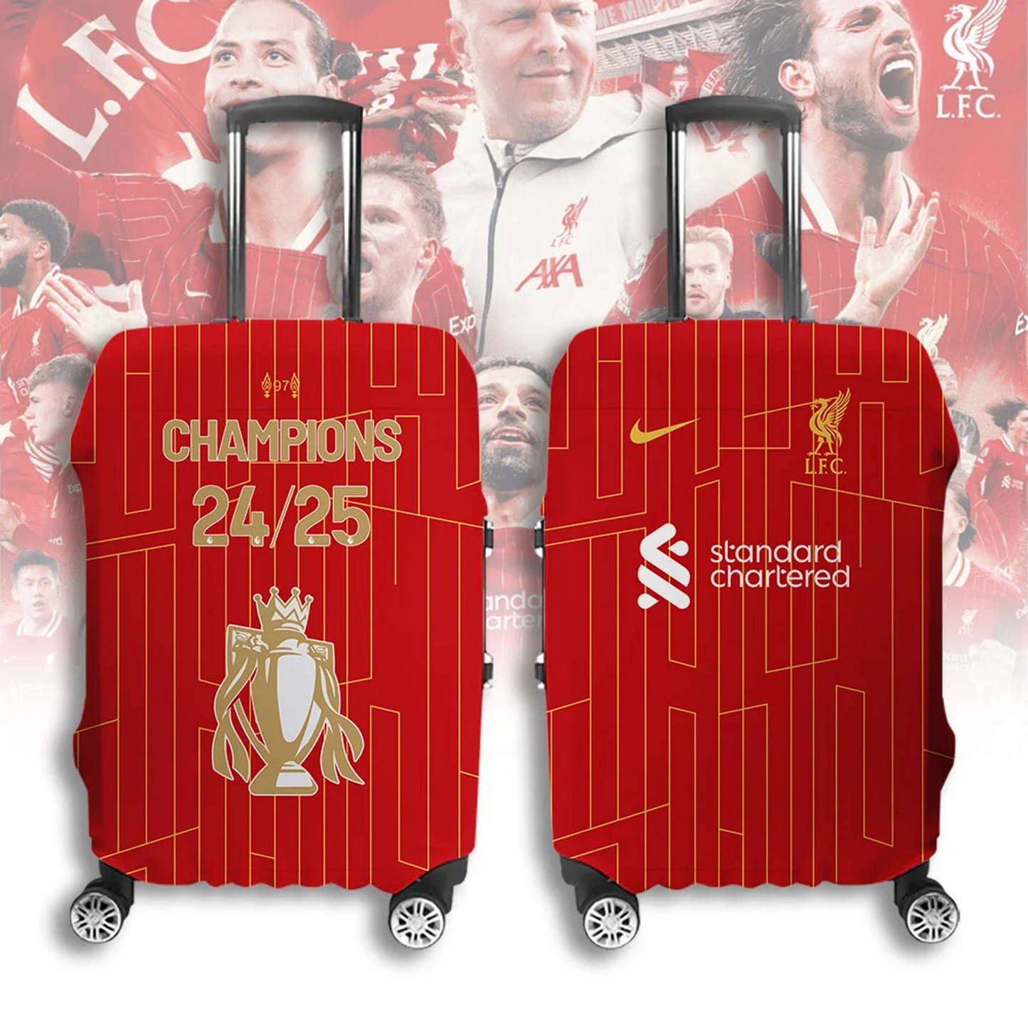 LIV F.C 2024- 2025 EPL Champions Luggage Cover V4 NDD