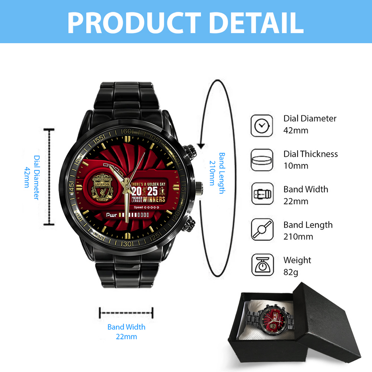 LIV x Rolex Black Stainless Steel Watch V1 NDD TANTD